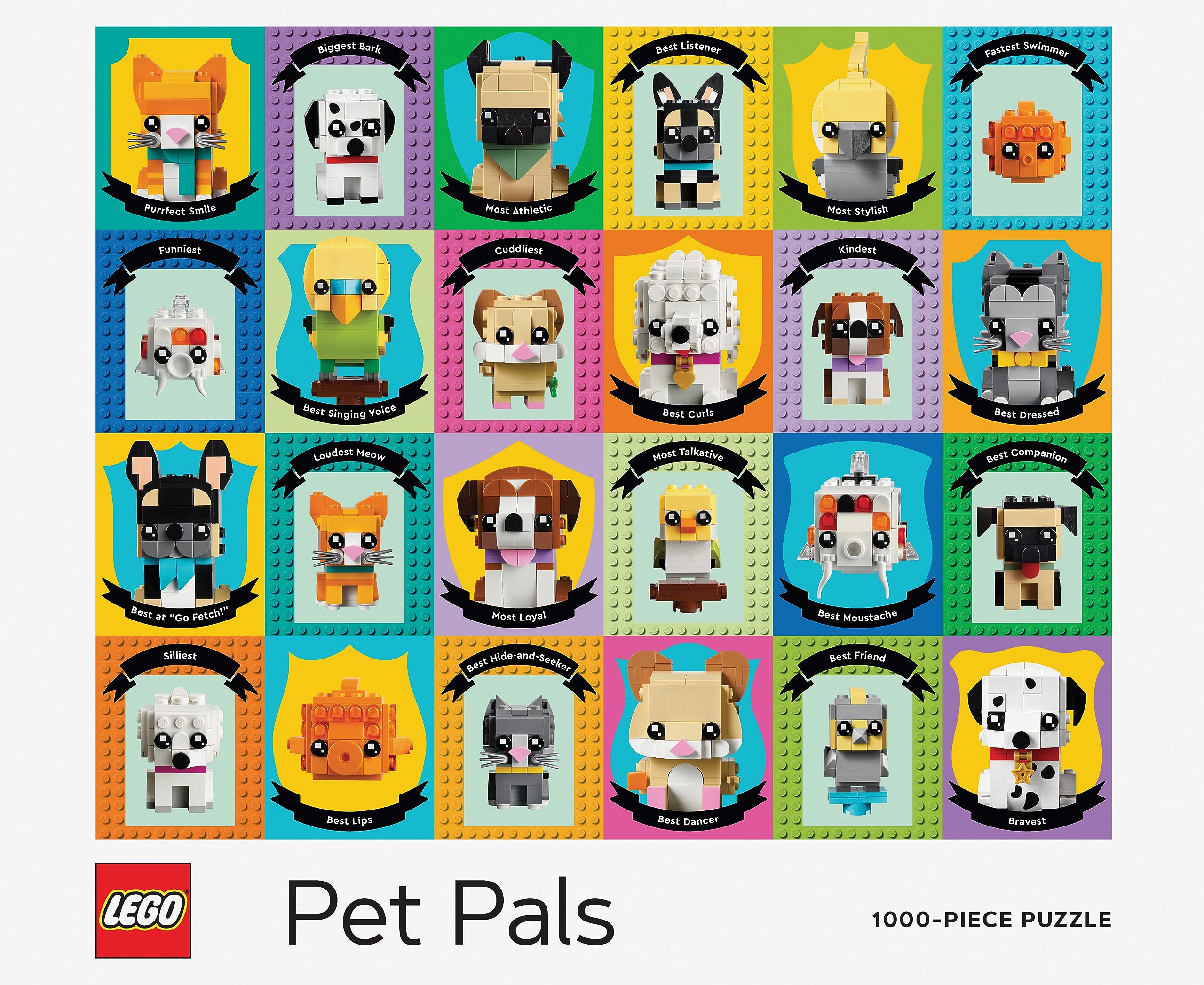 Puzzle Lego Pet Pals 1000 Piezas Para Todas Las Edades - Venta Internacional.