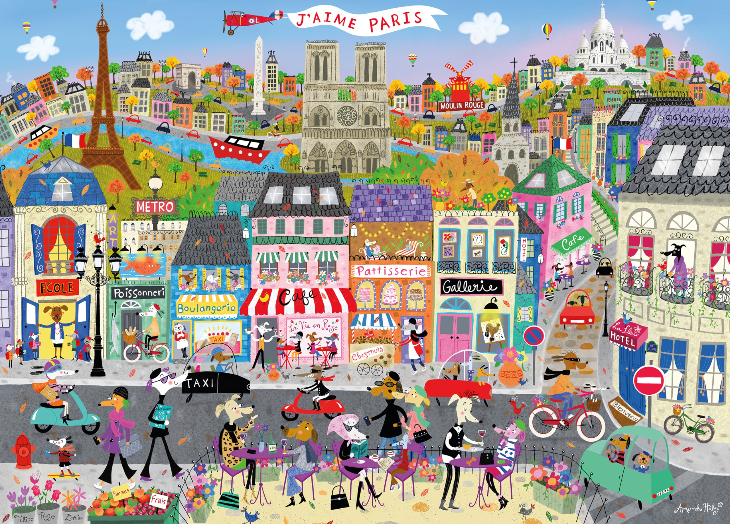 Rompecabezas Ceaco Shop Window Paris Windows 1000 Piezas - Venta Internacional.