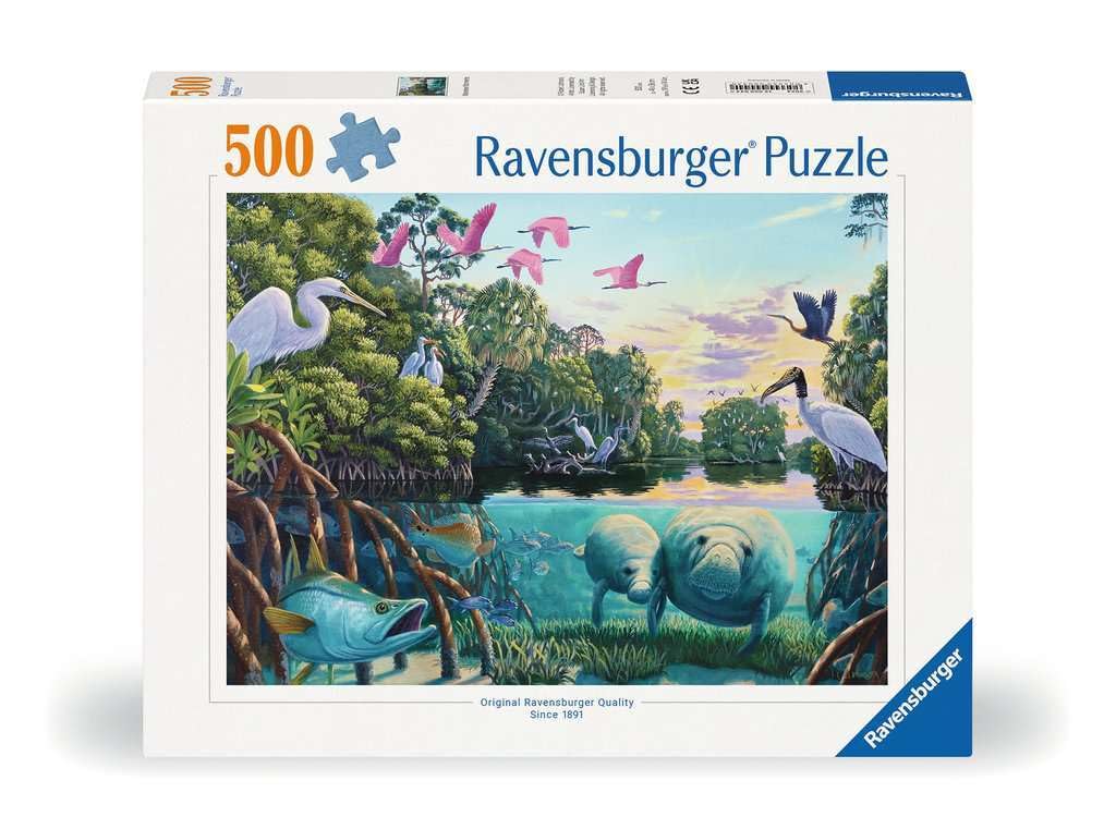 Rompecabezas Ravensburger Manatee Moments, 500 Piezas - Venta Internacional.