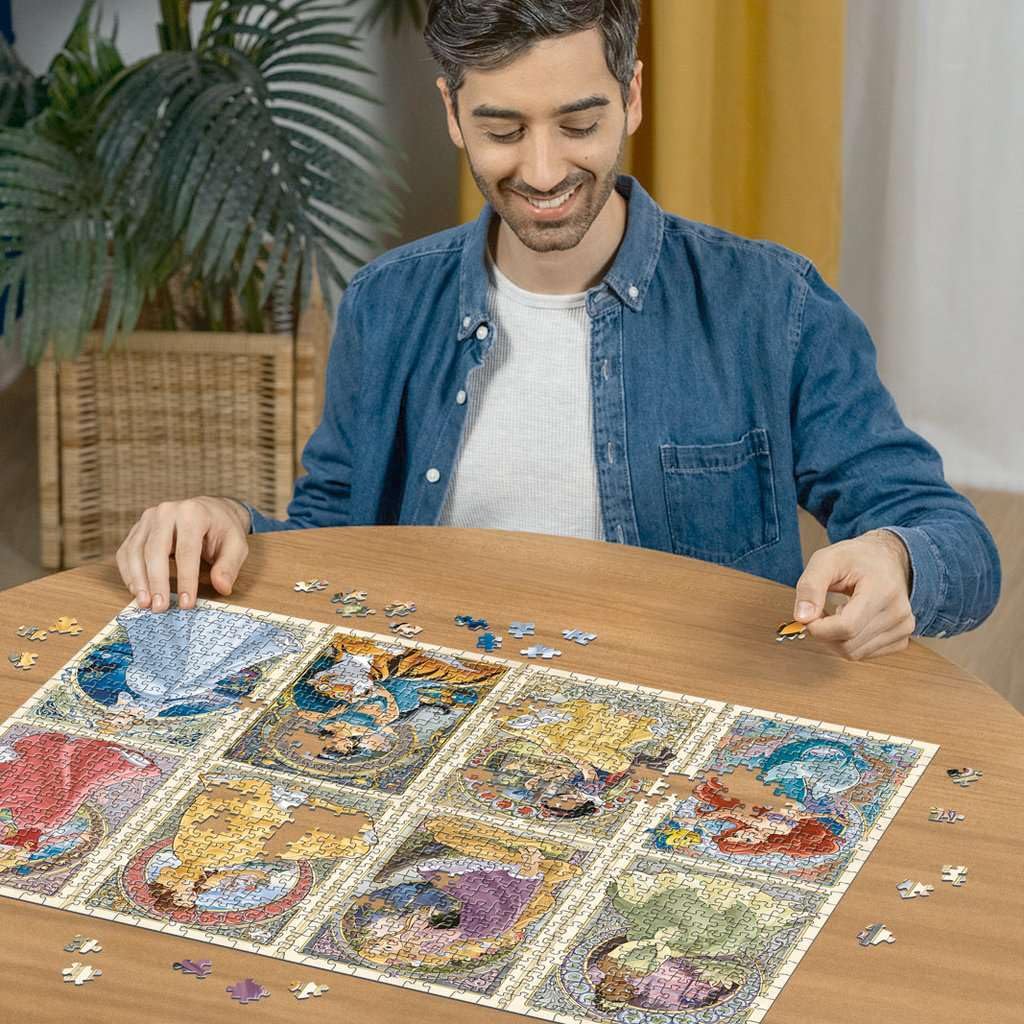 Foto 4 pulgar | Rompecabezas Ravensburger Disney Art Nouveau Princess 1000 Piezas - Venta Internacional.