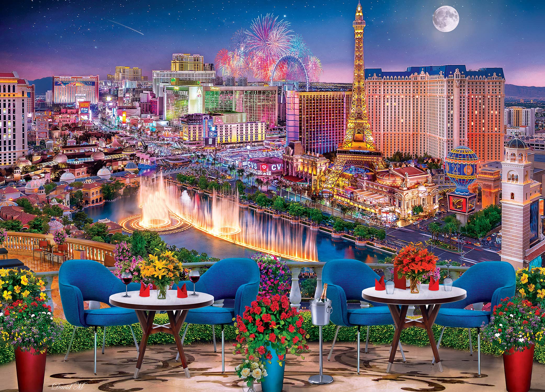 Foto 3 pulgar | Rompecabezas Masterpieces Las Vegas Living 1000 Piezas - Venta Internacional.