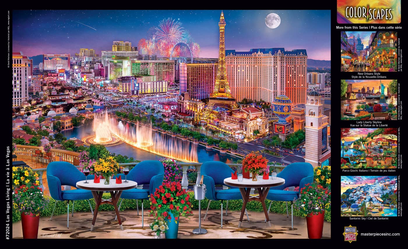 Foto 5 pulgar | Rompecabezas Masterpieces Las Vegas Living 1000 Piezas - Venta Internacional.