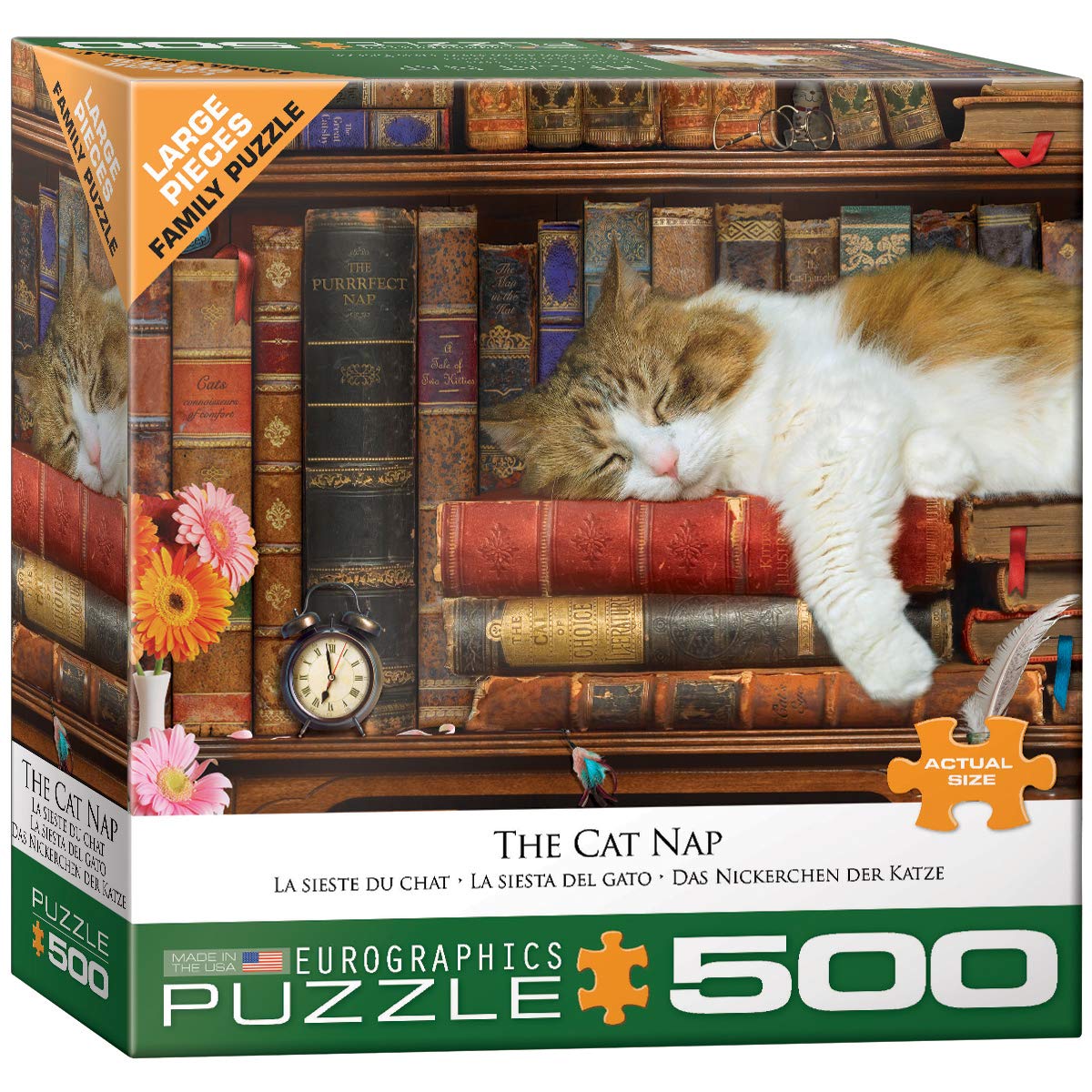 Foto 2 pulgar | Rompecabezas Eurographics The Cat Nap, 500 Piezas - Venta Internacional.