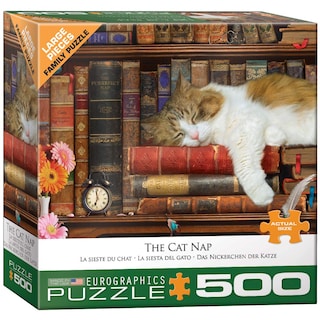 Foto 1 | Rompecabezas Eurographics The Cat Nap, 500 Piezas - Venta Internacional.