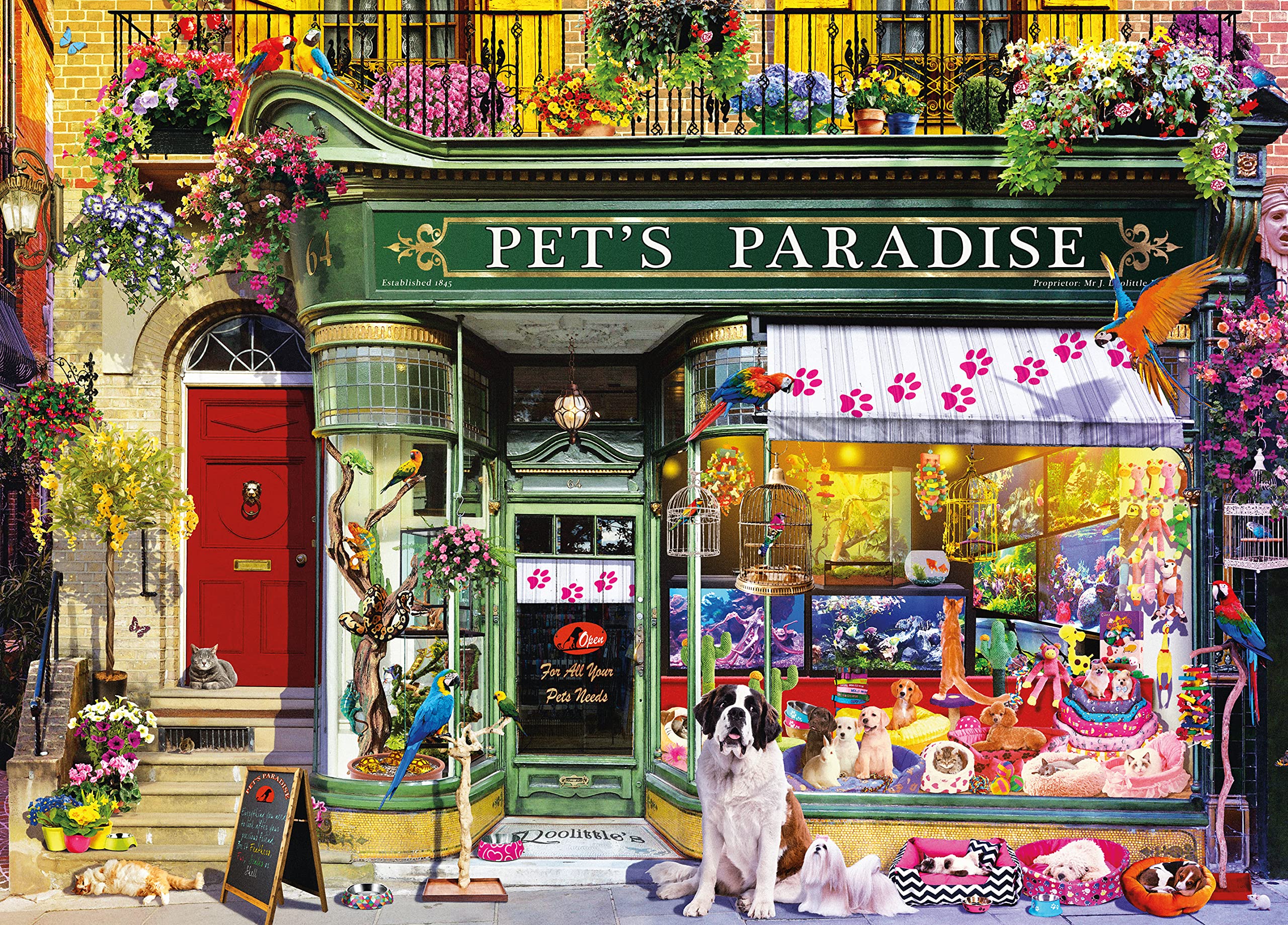 Foto 2 pulgar | Rompecabezas Ceaco Shop Windows Pet's Paradise 1000 Piezas - Venta Internacional.