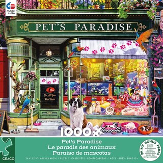 Foto 2 | Rompecabezas Ceaco Shop Windows Pet's Paradise 1000 Piezas - Venta Internacional.