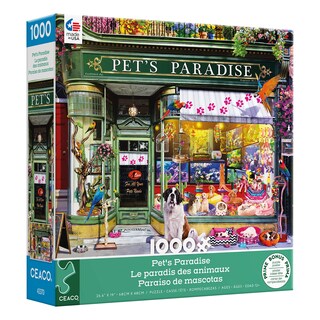 Foto 3 | Rompecabezas Ceaco Shop Windows Pet's Paradise 1000 Piezas - Venta Internacional.