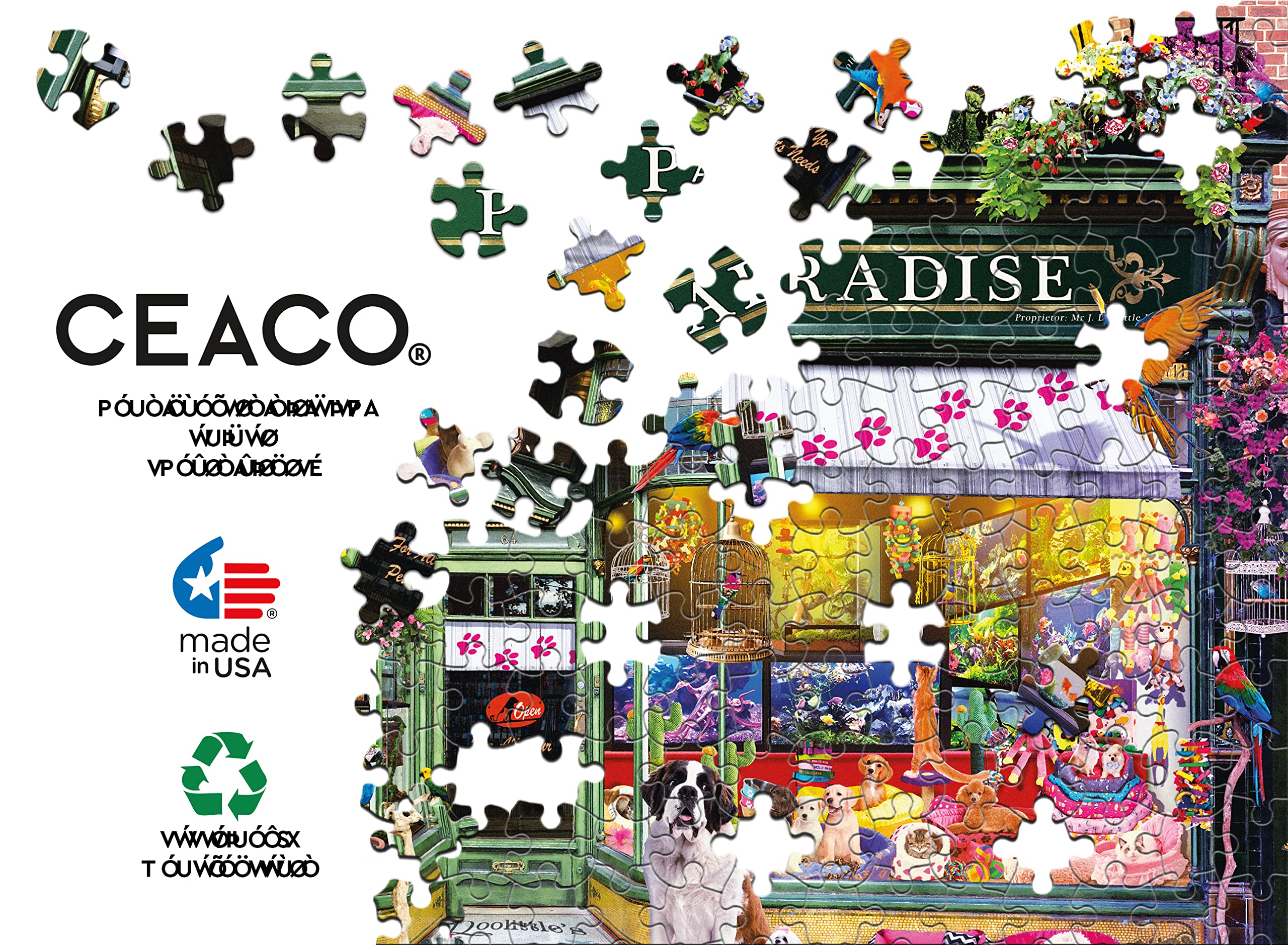 Foto 5 | Rompecabezas Ceaco Shop Windows Pet's Paradise 1000 Piezas - Venta Internacional.