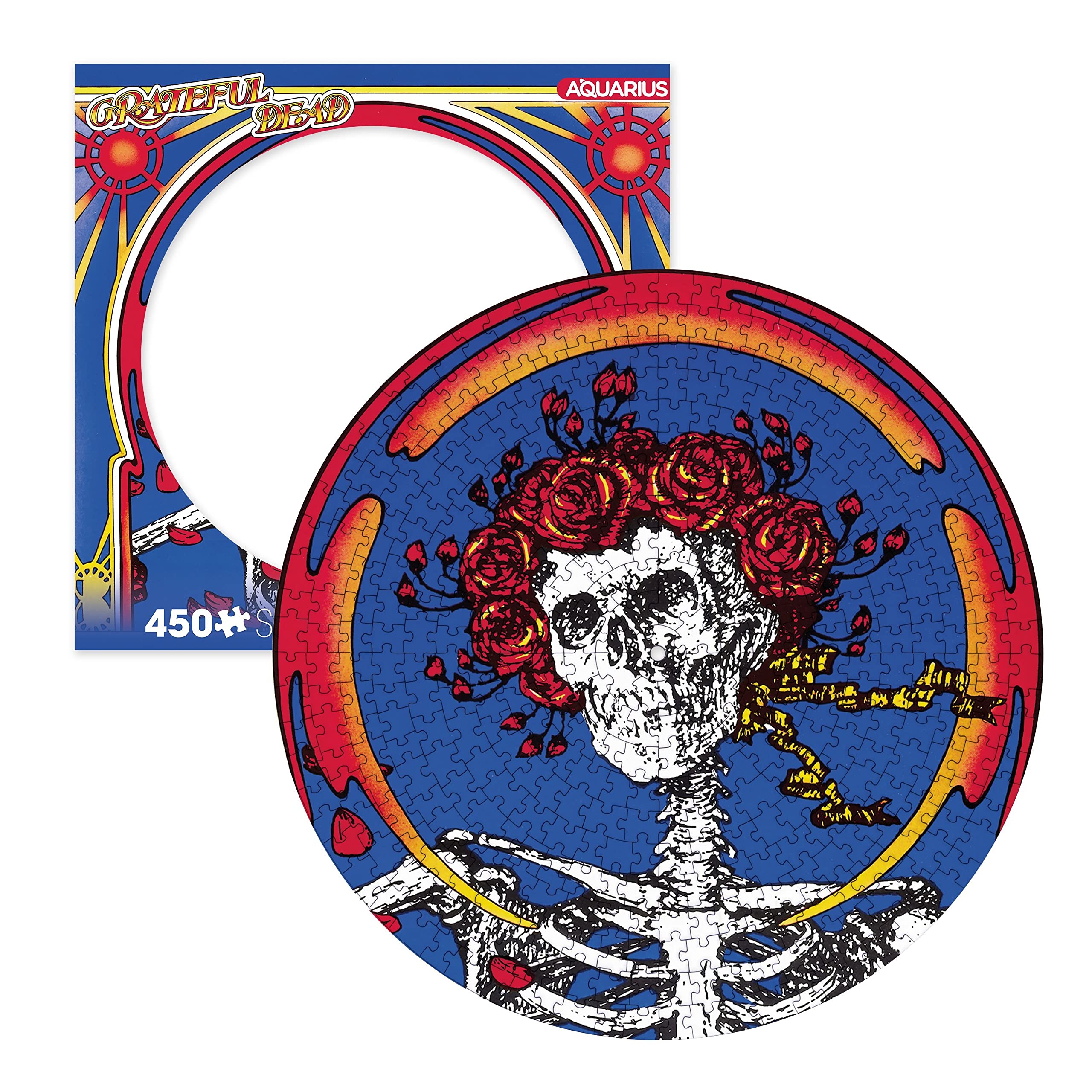 Foto 2 pulgar | Rompecabezas Aquarius Grateful Dead Skull & Roses 450 Piezas - Venta Internacional.