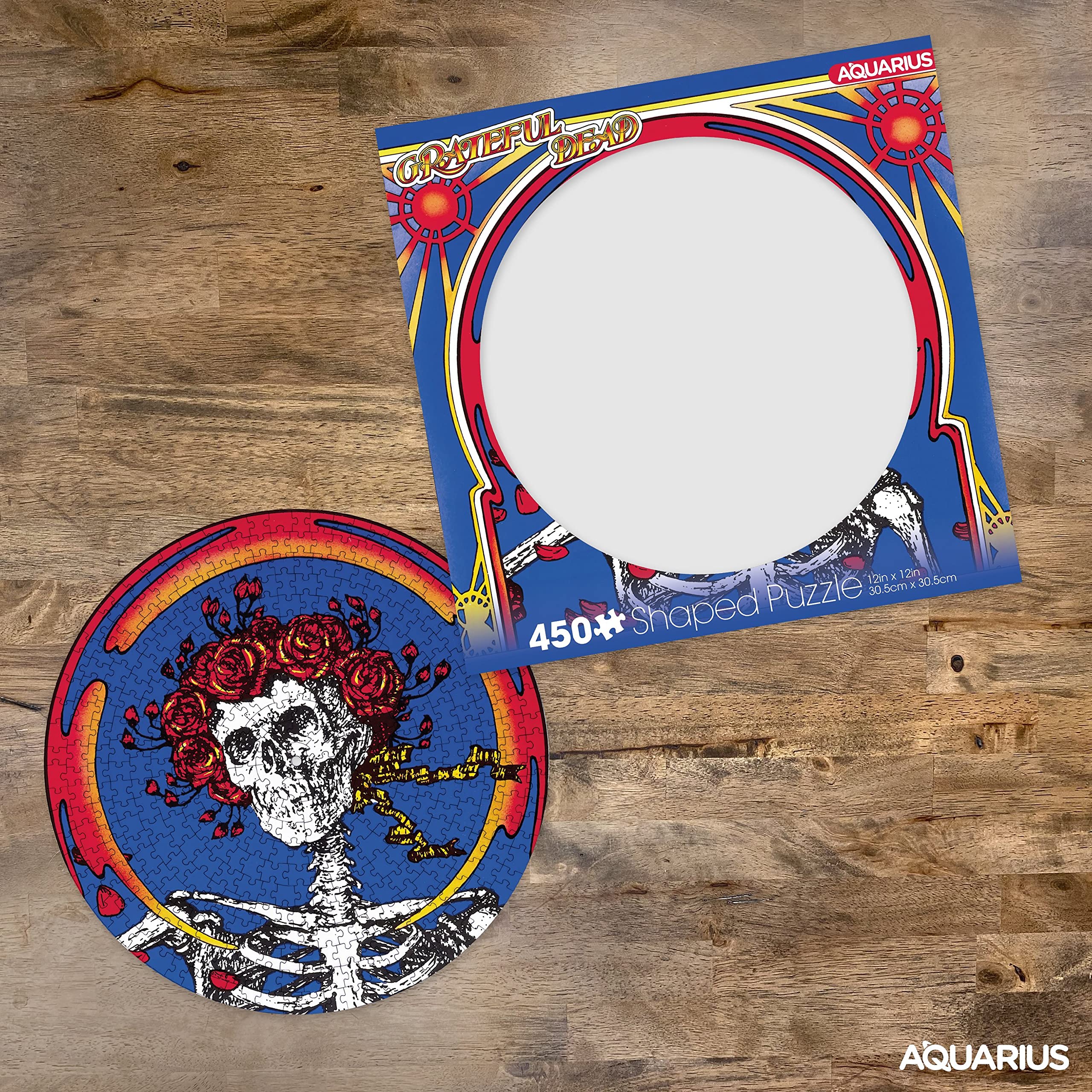 Foto 4 pulgar | Rompecabezas Aquarius Grateful Dead Skull & Roses 450 Piezas - Venta Internacional.