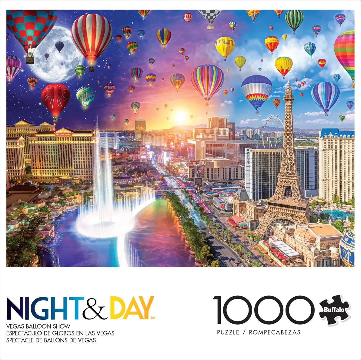 Foto 2 | Rompecabezas Buffalo Games Lars Stewart Vegas Balloon 1000 Unidades - Venta Internacional.