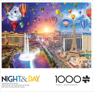 Foto 2 | Rompecabezas Buffalo Games Lars Stewart Vegas Balloon 1000 Unidades - Venta Internacional.
