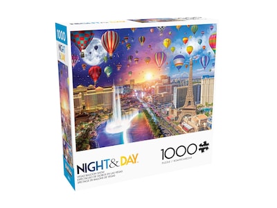 Foto 3 | Rompecabezas Buffalo Games Lars Stewart Vegas Balloon 1000 Unidades - Venta Internacional.