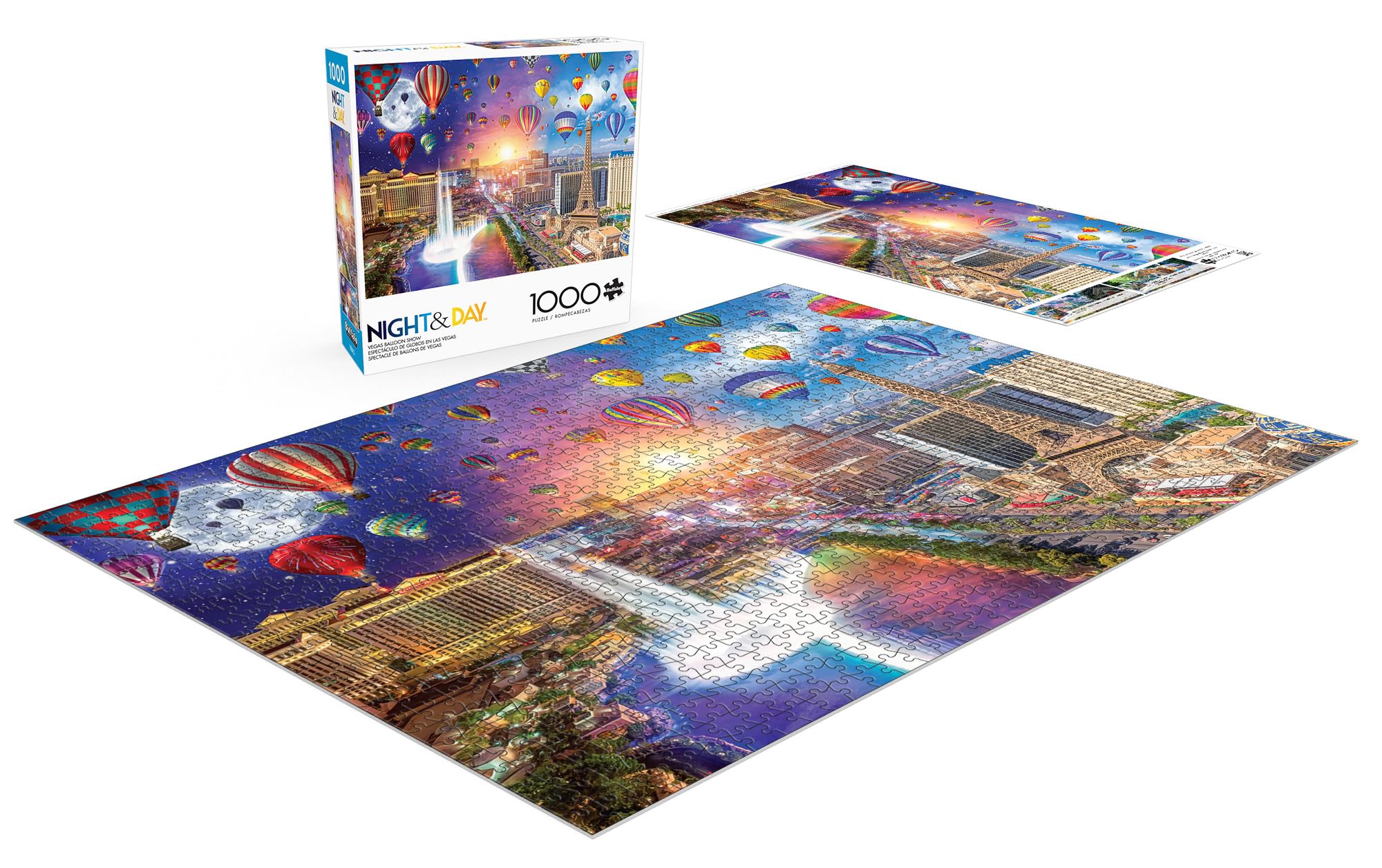 Foto 4 | Rompecabezas Buffalo Games Lars Stewart Vegas Balloon 1000 Unidades - Venta Internacional.
