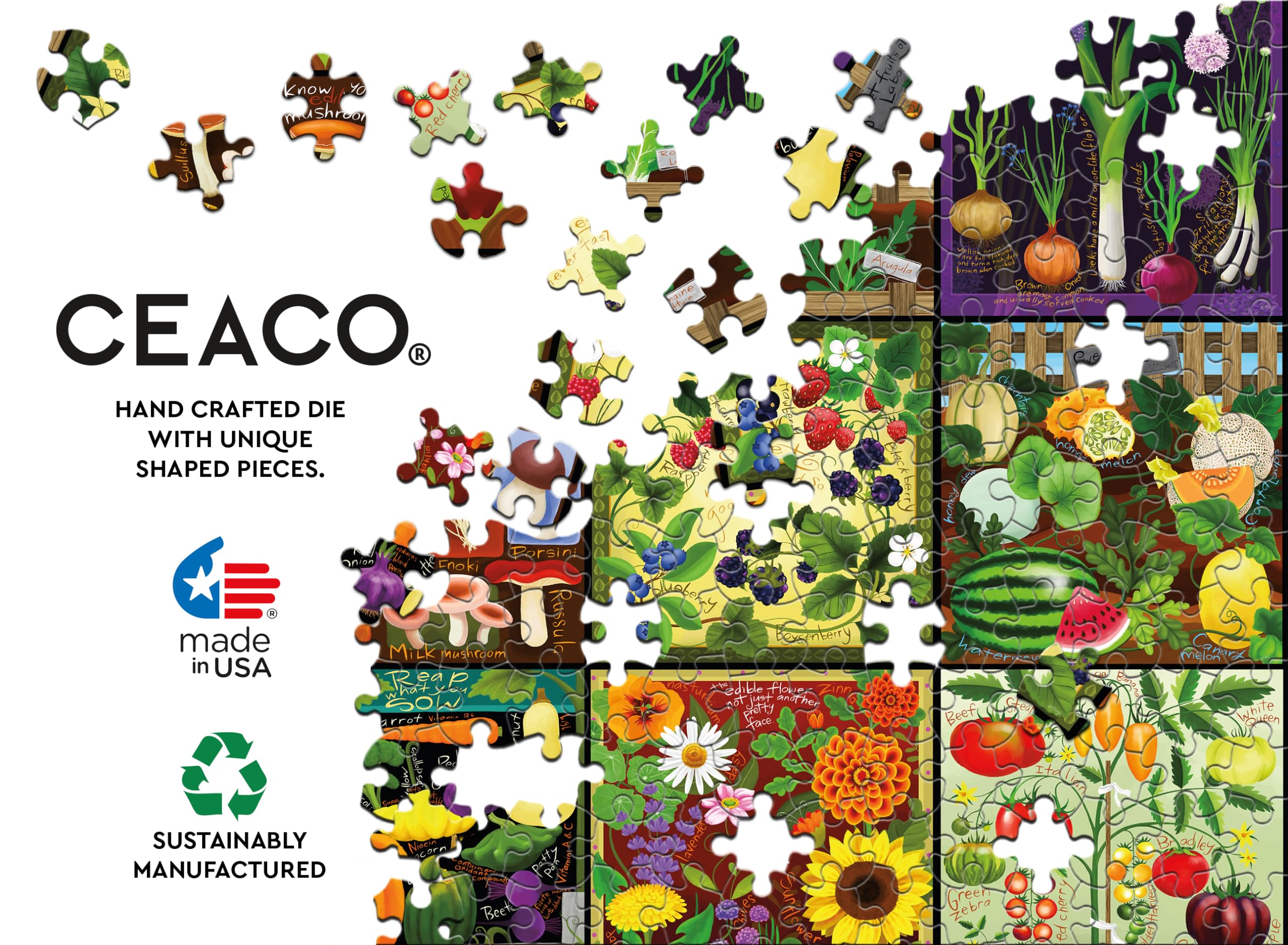 Foto 5 | Rompecabezas Ceaco Tracy Flickinger Colorful Harvest 300 Piezas - Venta Internacional.