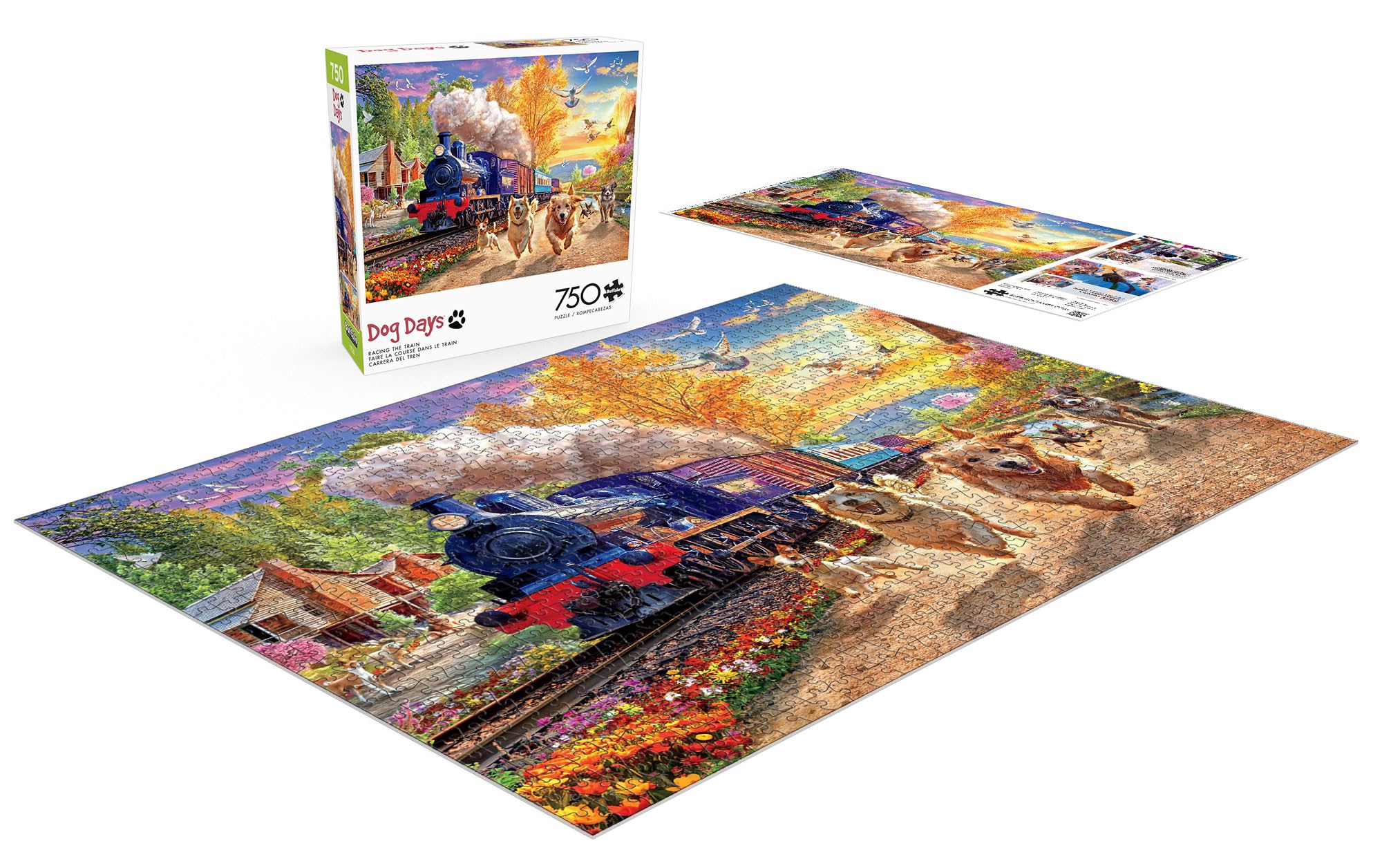 Foto 5 pulgar | Rompecabezas Buffalo Games Angelo Bonito Racing The Train, 750 Piezas - Venta Internacional.