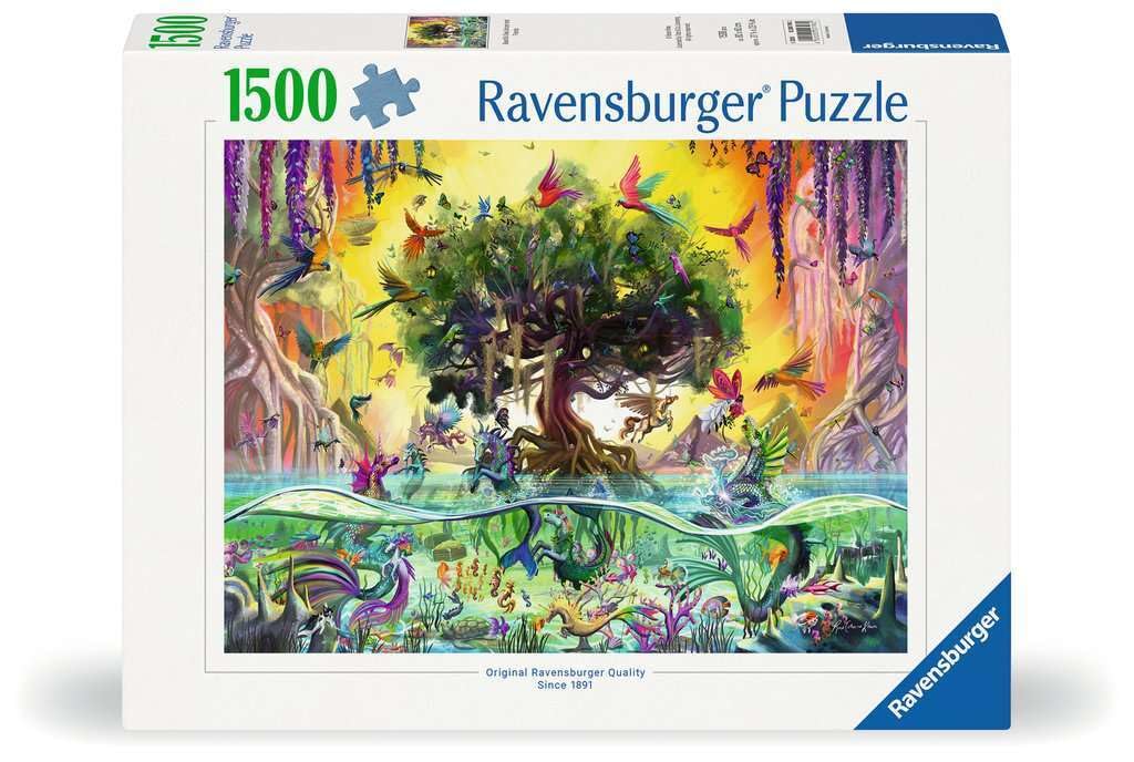 Rompecabezas Ravensburger Beautiful Sea Unicorn 1500 Piezas - Venta Internacional.