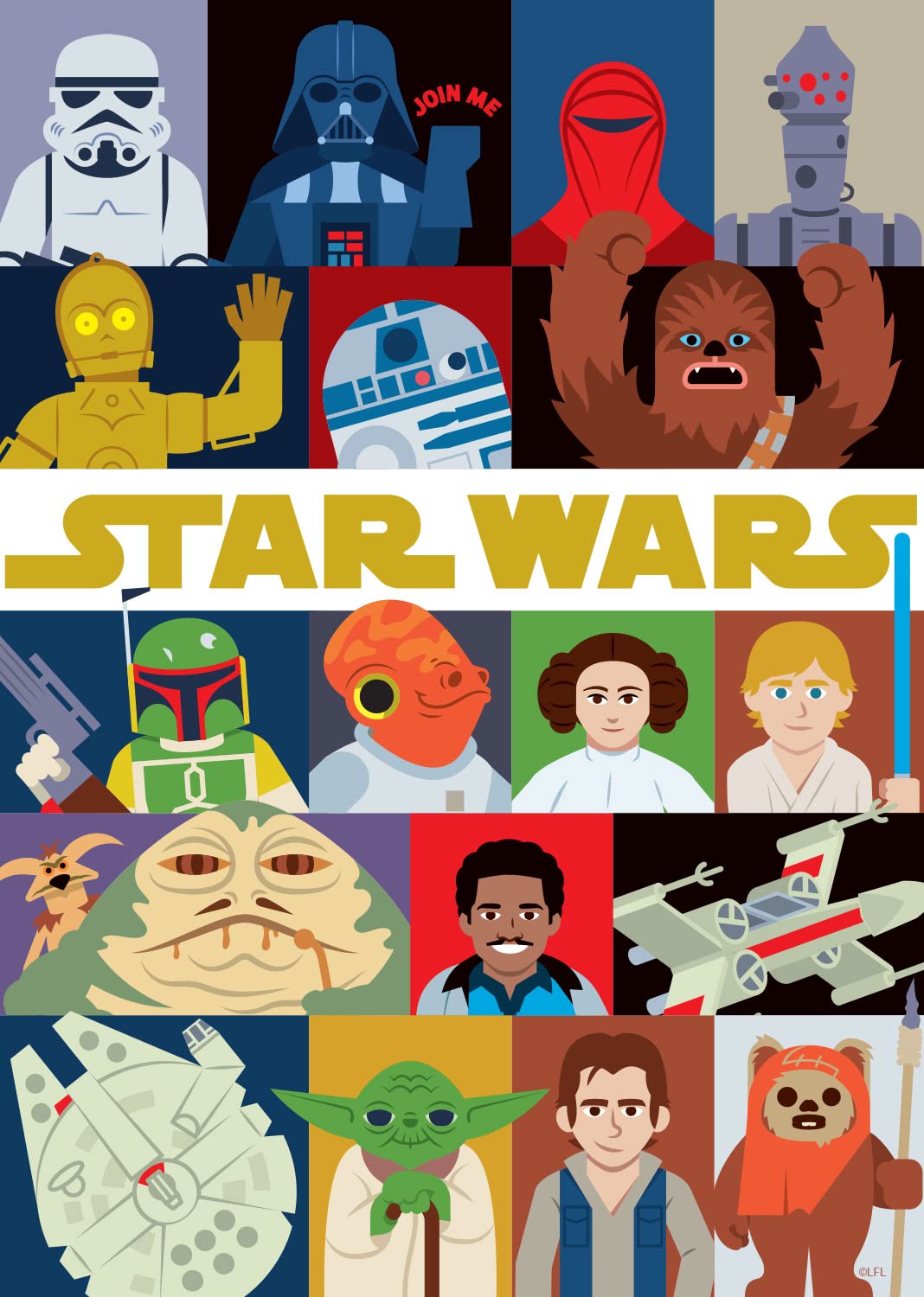 Foto 2 pulgar | Rompecabezas Buffalo Games Star Wars Join Me 100 Piezas - Venta Internacional.