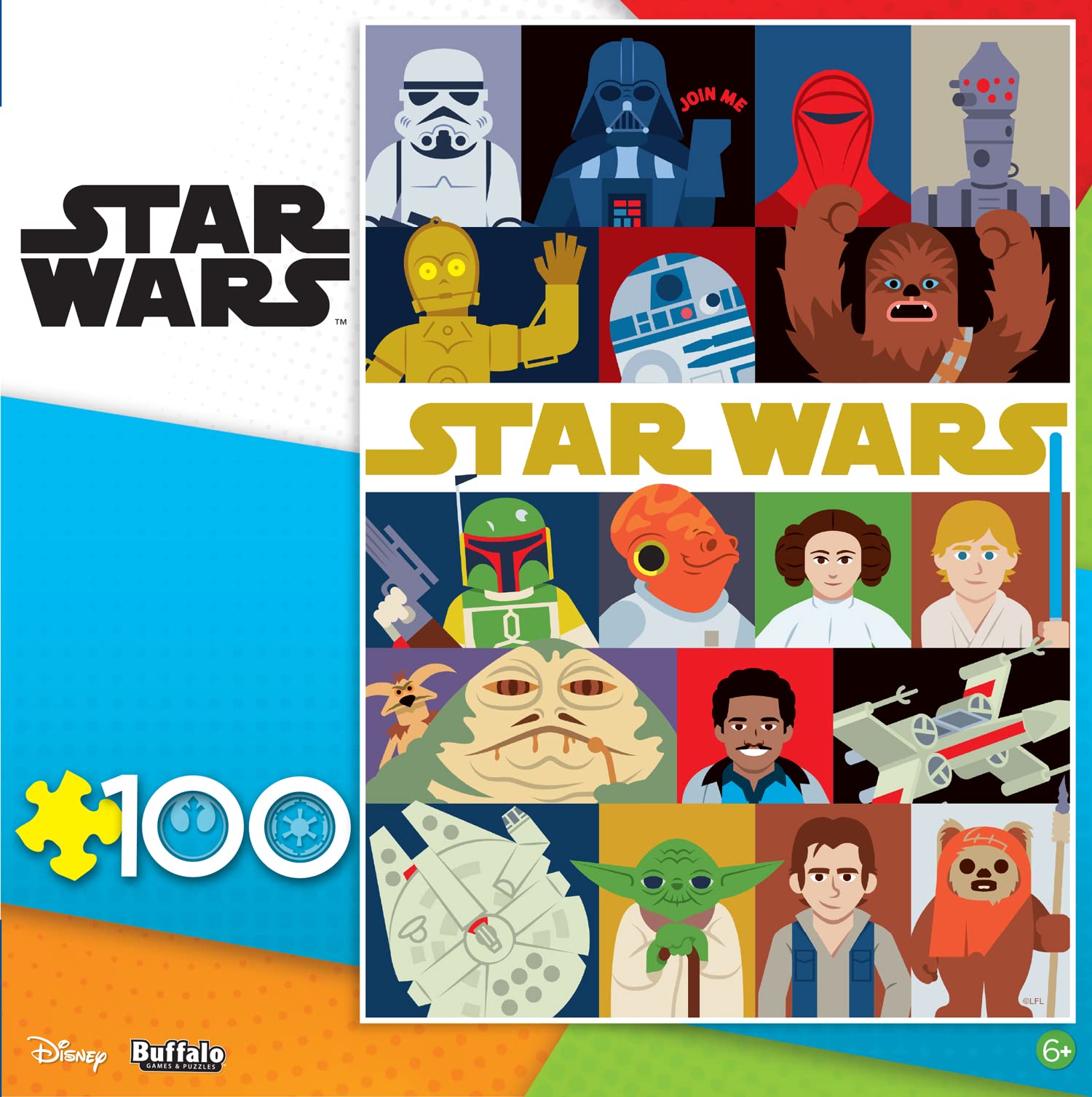 Foto 3 pulgar | Rompecabezas Buffalo Games Star Wars Join Me 100 Piezas - Venta Internacional.