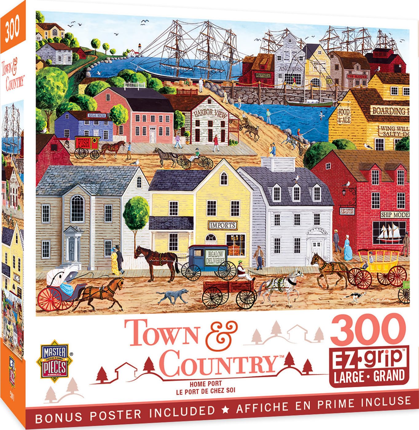 Rompecabezas Masterpieces Home Port 300 Piezas - Venta Internacional.