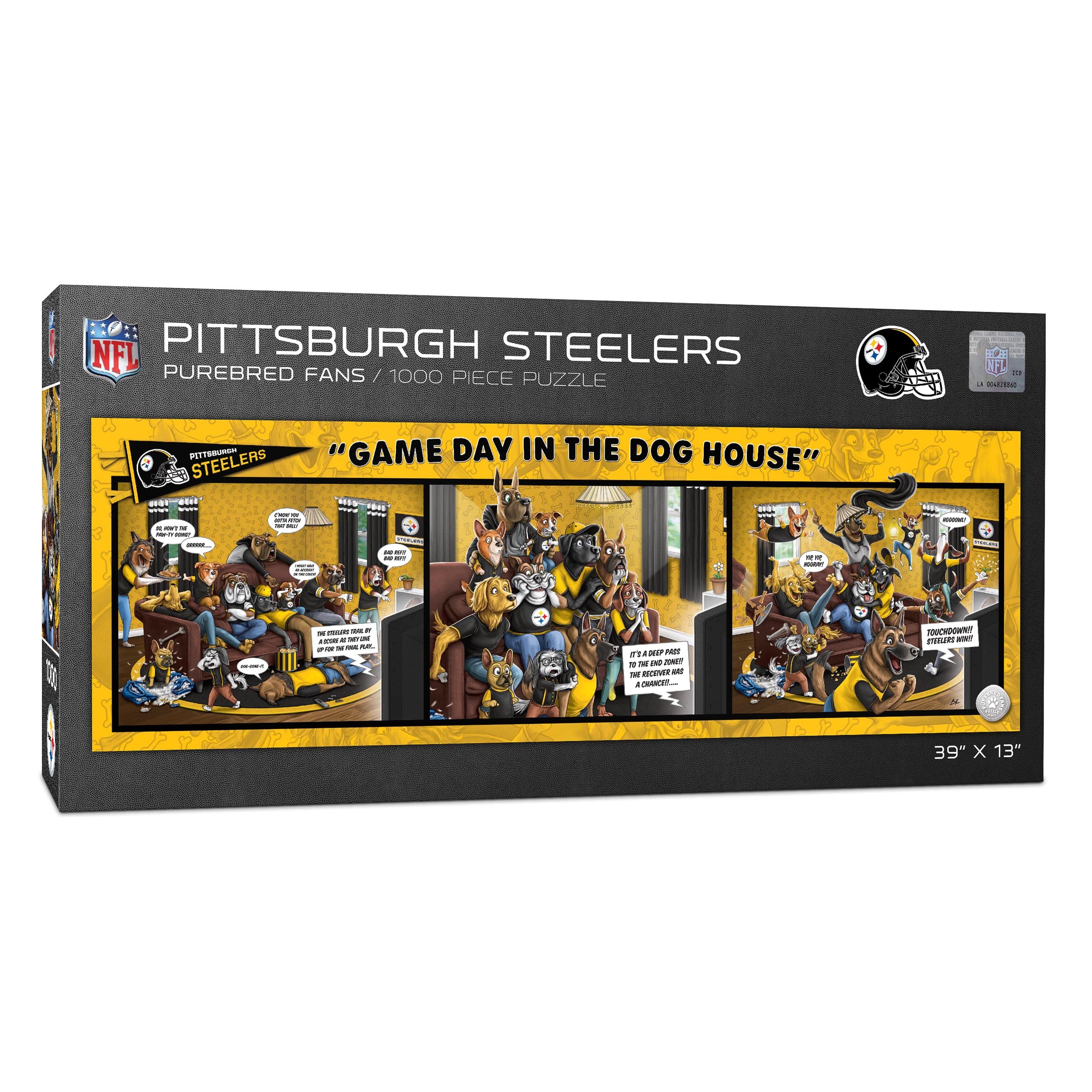 Puzzle Youthefan Nfl Pittsburgh Steelers Game Day 1000 Unidades - Venta Internacional.