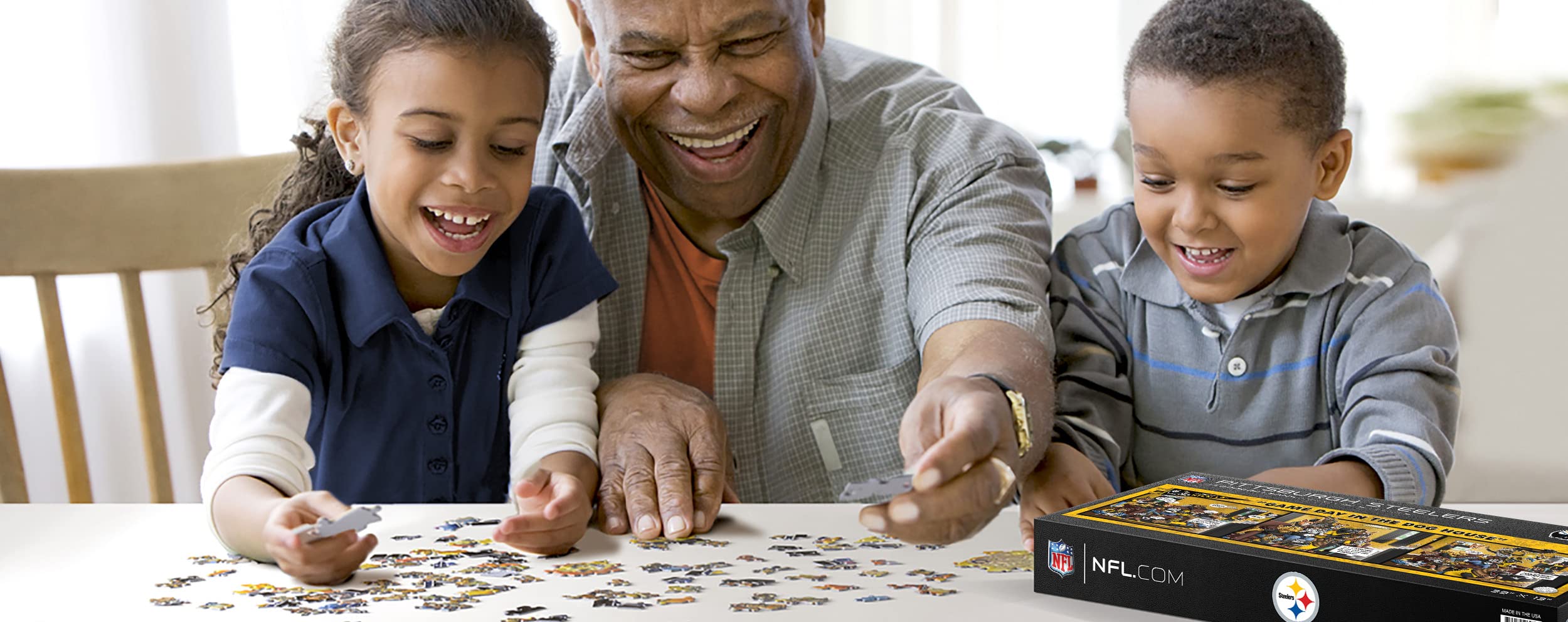 Foto 3 pulgar | Puzzle Youthefan Nfl Pittsburgh Steelers Game Day 1000 Unidades - Venta Internacional.
