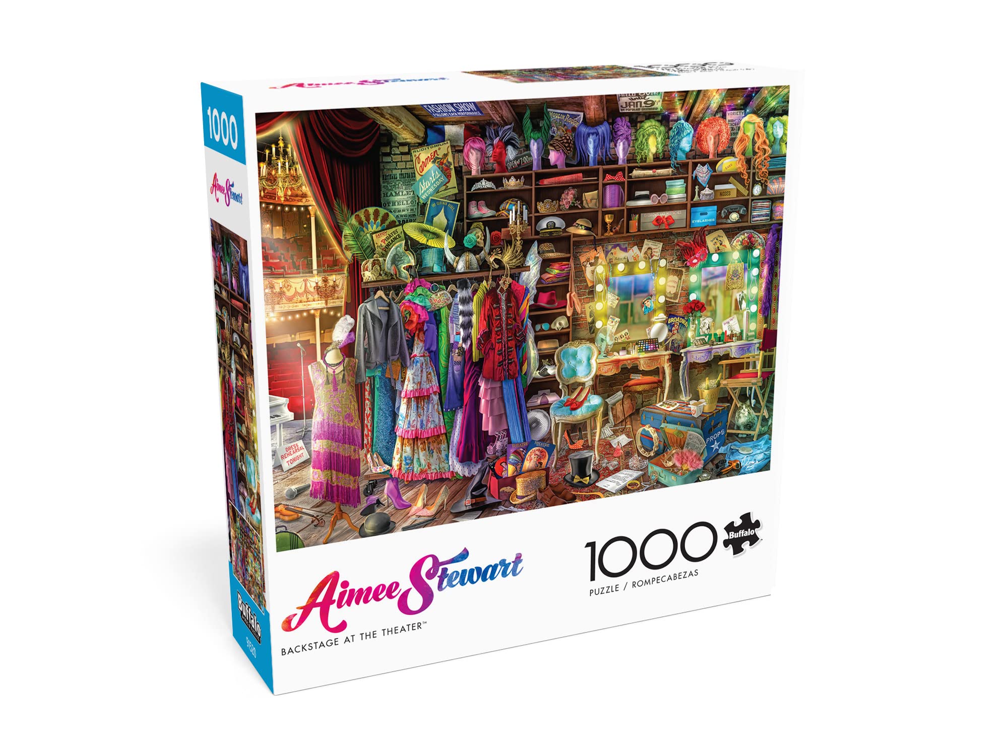 Foto 3 | Rompecabezas Buffalo Games Aimee Stewart Backstage 1000 Piezas - Venta Internacional.