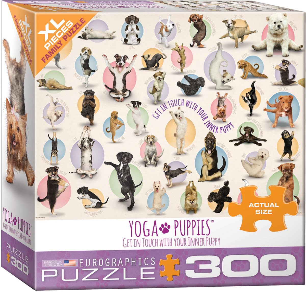 Foto 2 pulgar | Puzzle Eurographics Yoga Puppies 1000 Piezas - Venta Internacional.