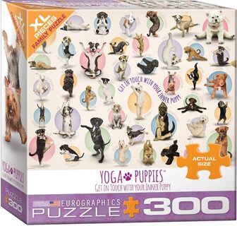 Foto 1 | Puzzle Eurographics Yoga Puppies 1000 Piezas - Venta Internacional.