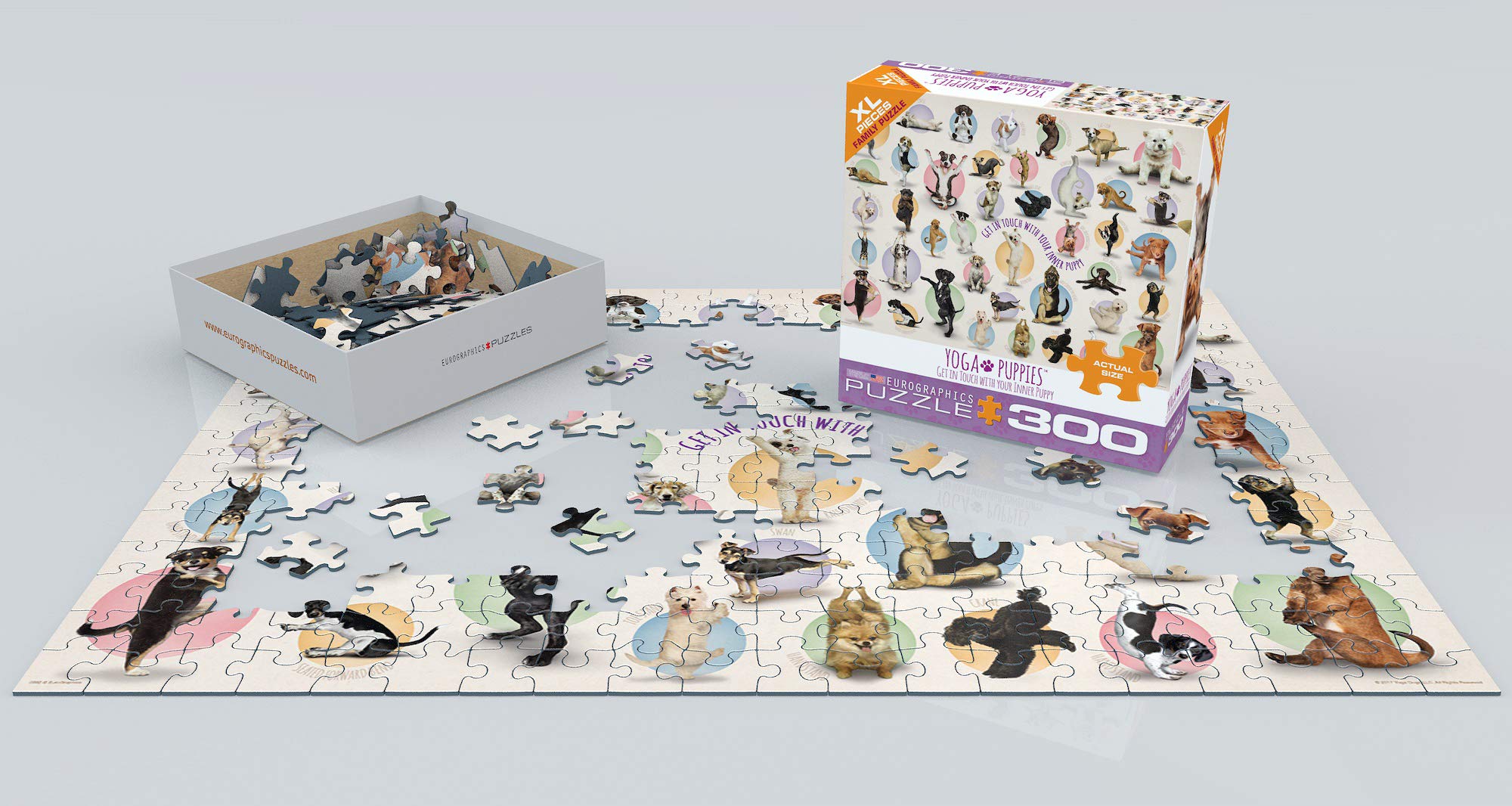 Foto 4 pulgar | Puzzle Eurographics Yoga Puppies 1000 Piezas - Venta Internacional.