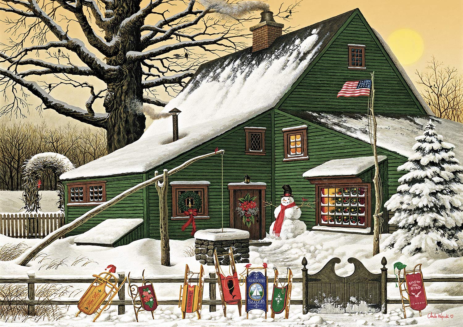 Foto 2 pulgar | Rompecabezas Buffalo Games Charles Wysocki Cocoa Break - Venta Internacional.