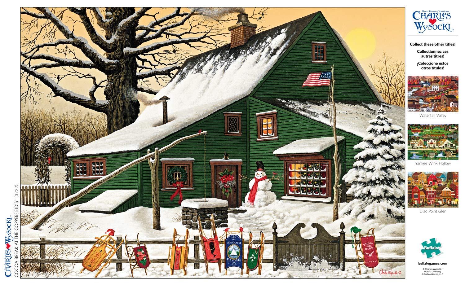 Foto 5 pulgar | Rompecabezas Buffalo Games Charles Wysocki Cocoa Break - Venta Internacional.