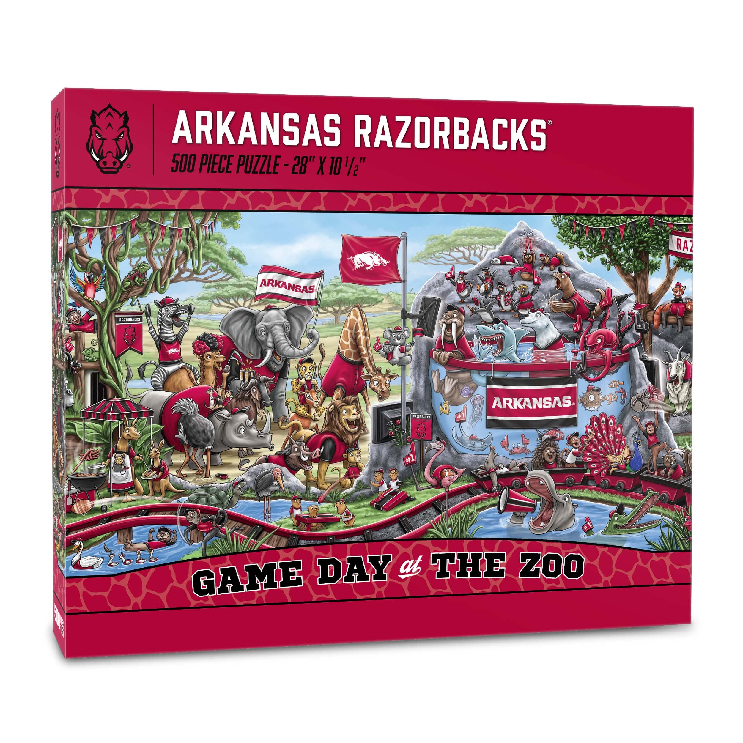 Foto 2 pulgar | Puzzle Youthefan: Día Del Partido De Los Arkansas Razorbacks De La Ncaa En The Zoo - Venta Internacional.