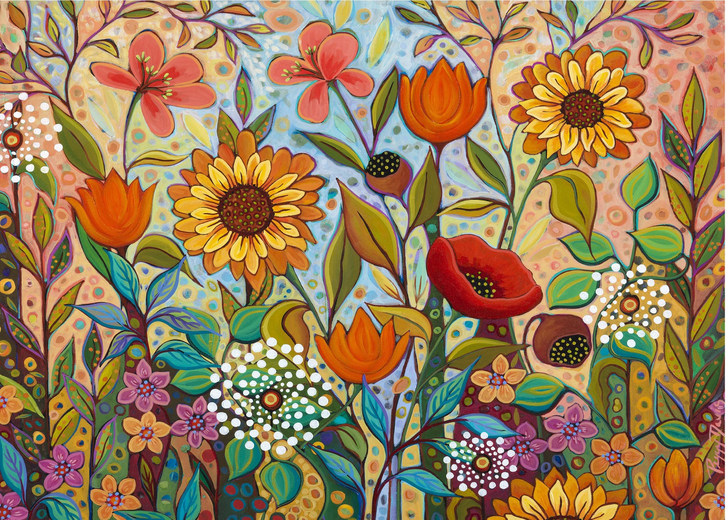 Foto 2 pulgar | Rompecabezas Ceaco Peggy's Garden Joy In The Morning, 1000 Piezas - Venta Internacional.
