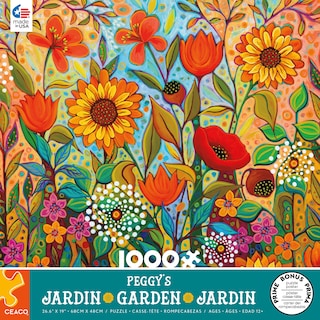 Foto 2 | Rompecabezas Ceaco Peggy's Garden Joy In The Morning, 1000 Piezas - Venta Internacional.