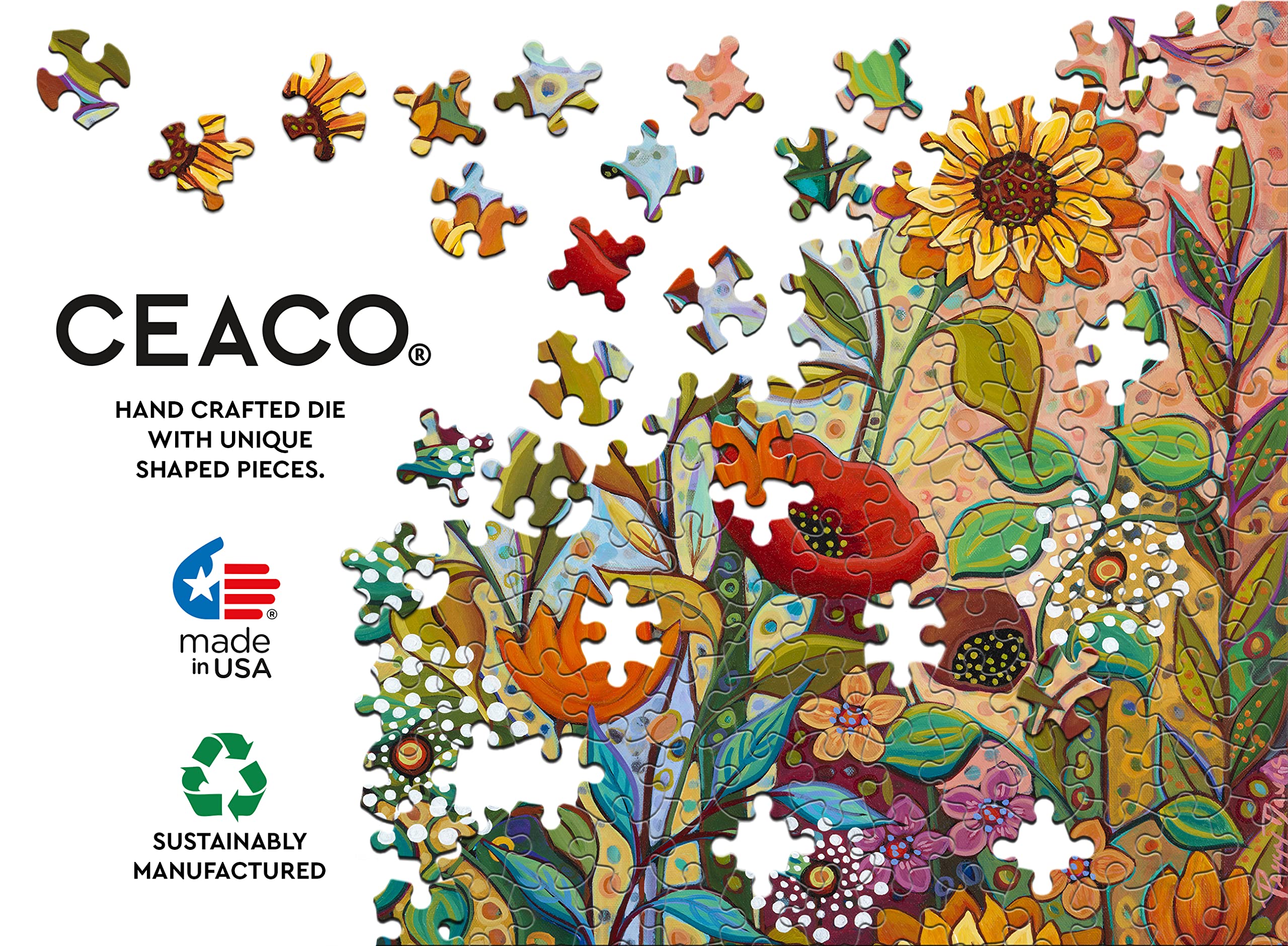 Foto 5 | Rompecabezas Ceaco Peggy's Garden Joy In The Morning, 1000 Piezas - Venta Internacional.