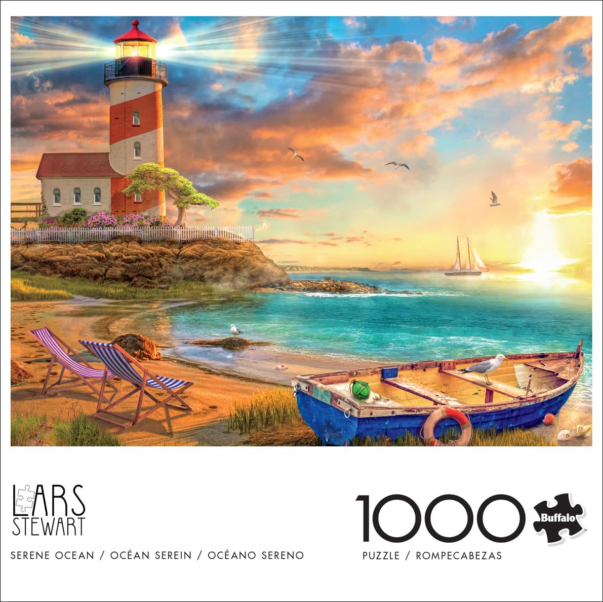 Foto 2 | Rompecabezas Buffalo Games Lars Serene Ocean 1000 Piezas - Venta Internacional.