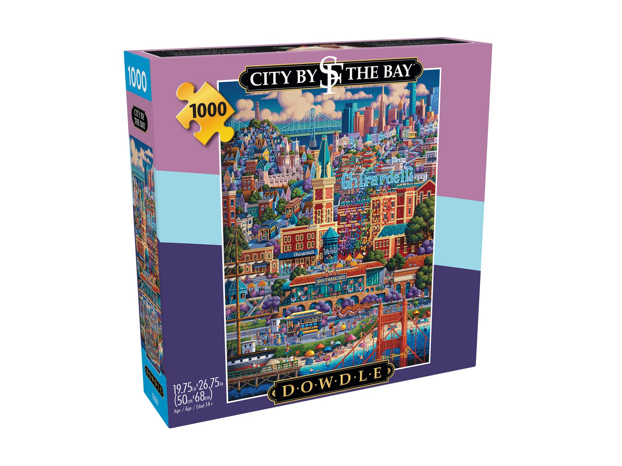 Foto 4 pulgar | Rompecabezas Buffalo Games Dowdle City By The Bay 1000 Piezas - Venta Internacional.