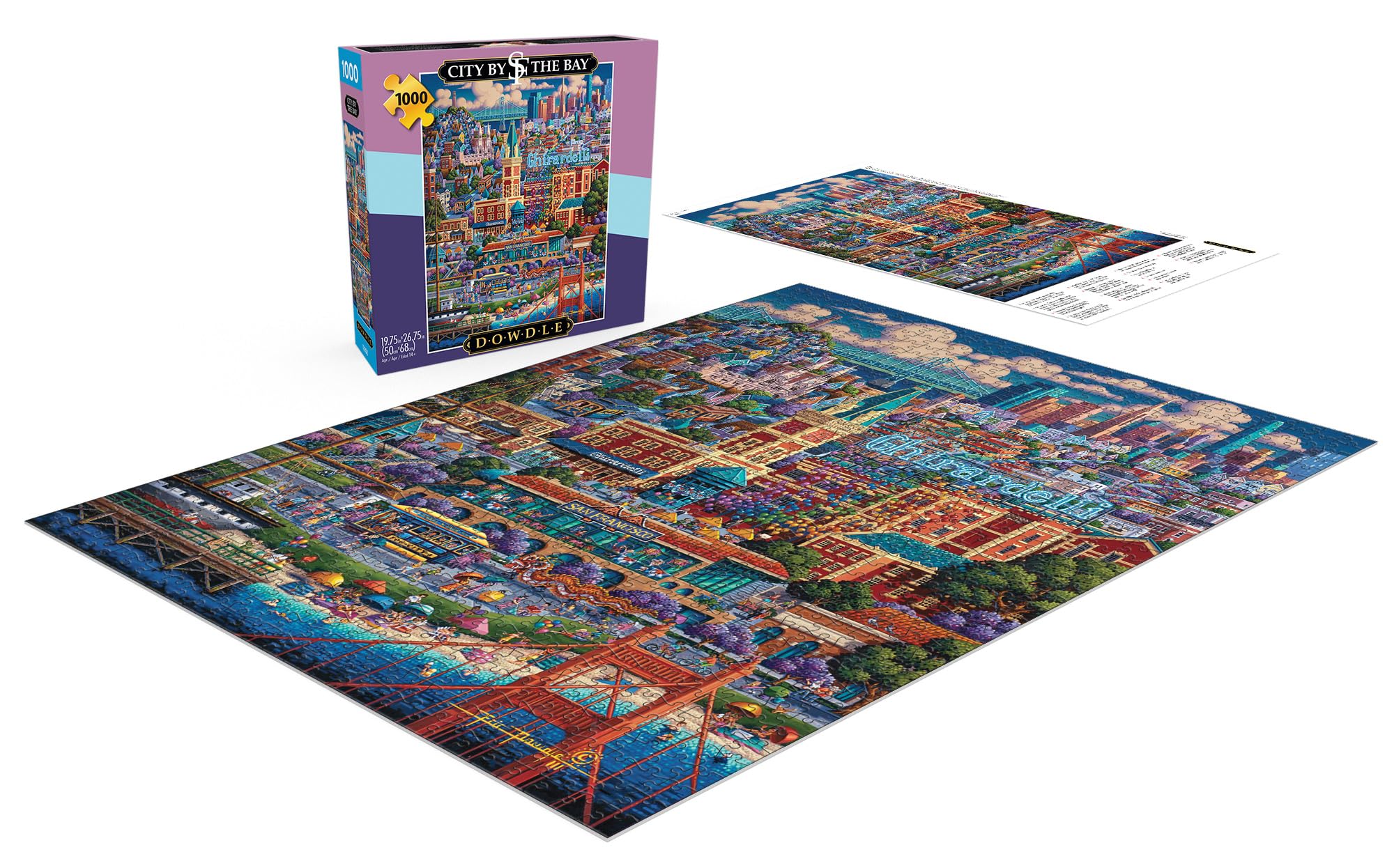 Foto 5 pulgar | Rompecabezas Buffalo Games Dowdle City By The Bay 1000 Piezas - Venta Internacional.