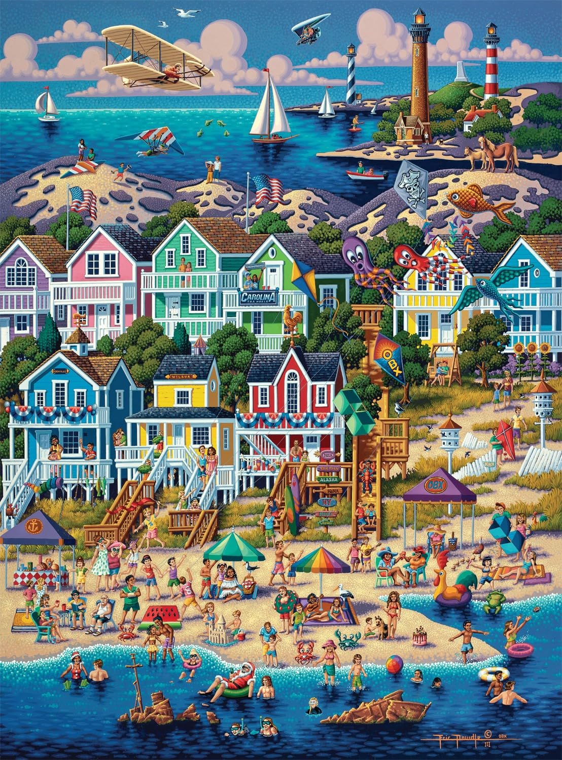 Rompecabezas Buffalo Games Dowdle Outer Banks 1000 Piezas - Venta Internacional.