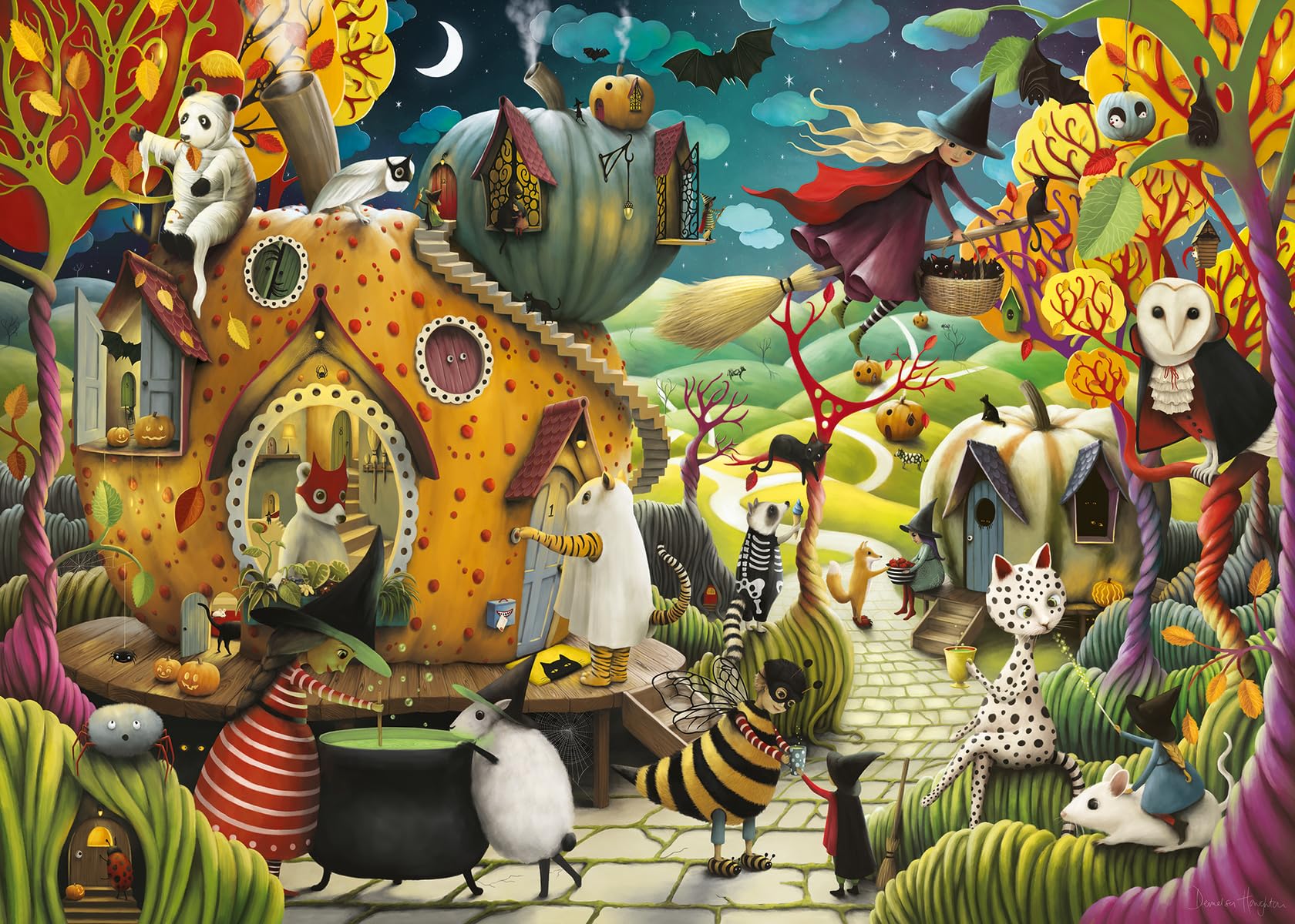Foto 1 | Rompecabezas Ravensburger Happy Halloween 1000 Piezas - Venta Internacional.