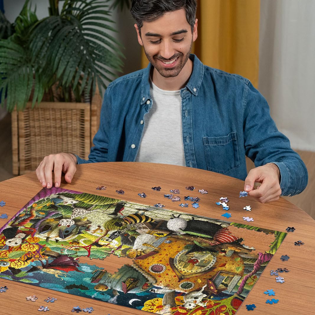 Foto 4 pulgar | Rompecabezas Ravensburger Happy Halloween 1000 Piezas - Venta Internacional.