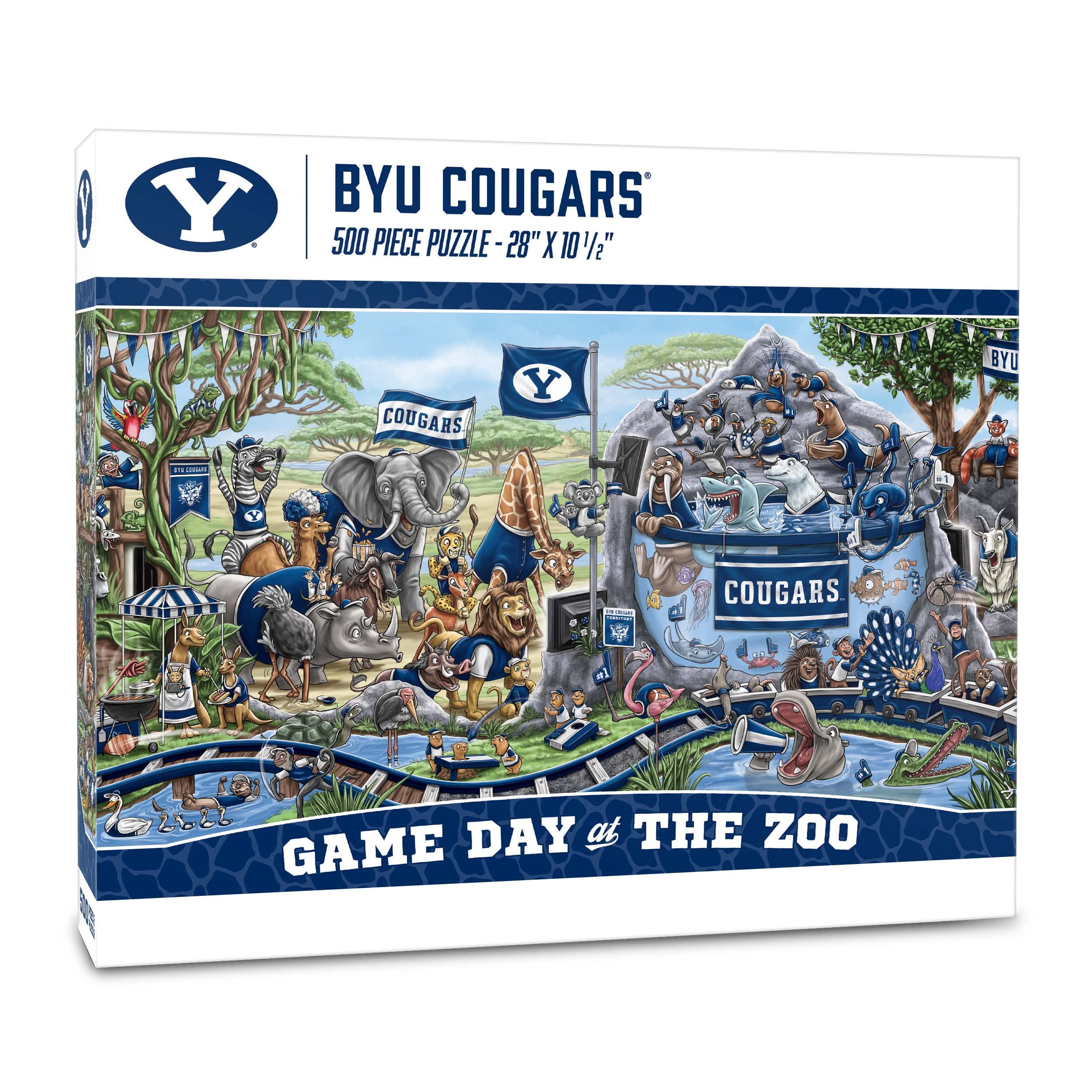 Foto 2 pulgar | Puzzle Youthefan Ncaa Byu Cougars Game Day At The Zoo, 500 Unidades - Venta Internacional.