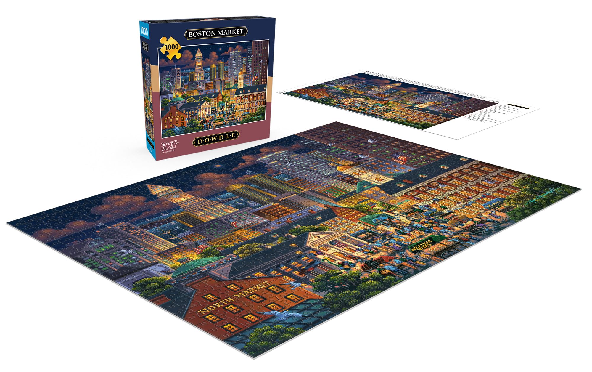 Foto 5 pulgar | Rompecabezas Buffalo Games Eric Dowdle Boston Market 1000 Piezas - Venta Internacional.