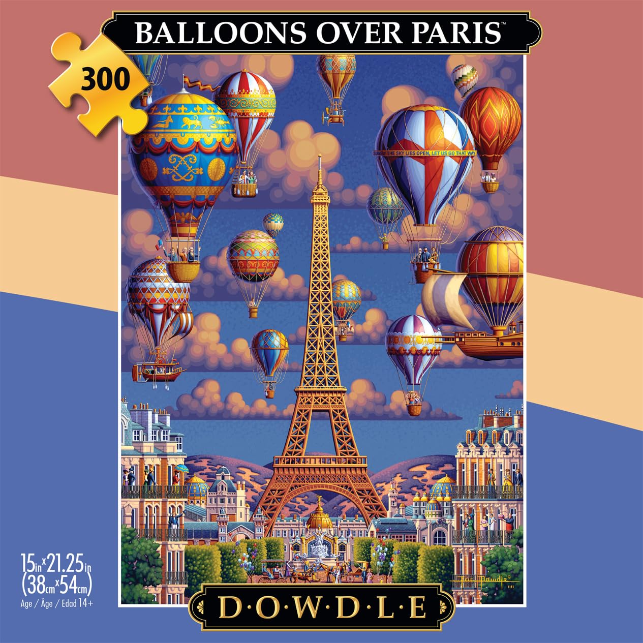 Foto 3 pulgar | Rompecabezas Buffalo Games Dowdle Balloons Over Paris, 300 Unidades - Venta Internacional.