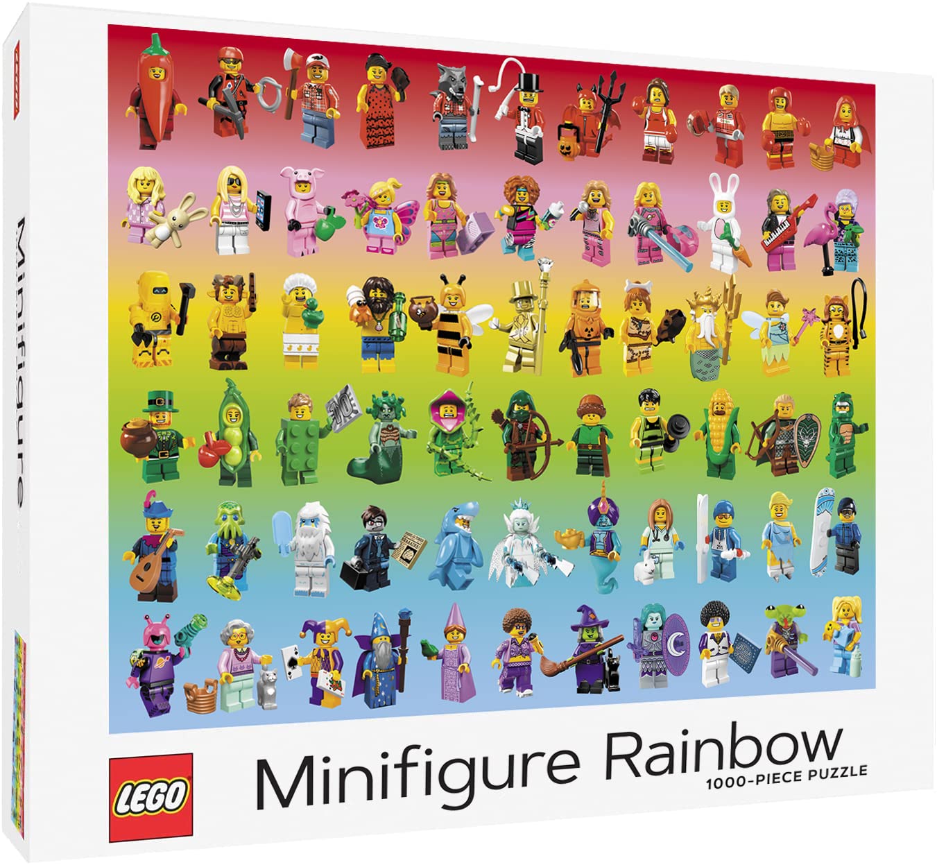 Foto 2 pulgar | Puzle Lego Minifigure Rainbow 1000 Piezas - Venta Internacional.