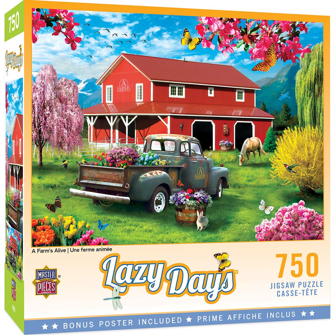 Rompecabezas Masterpieces A Farm's Alive 750 Piezas - Venta Internacional.