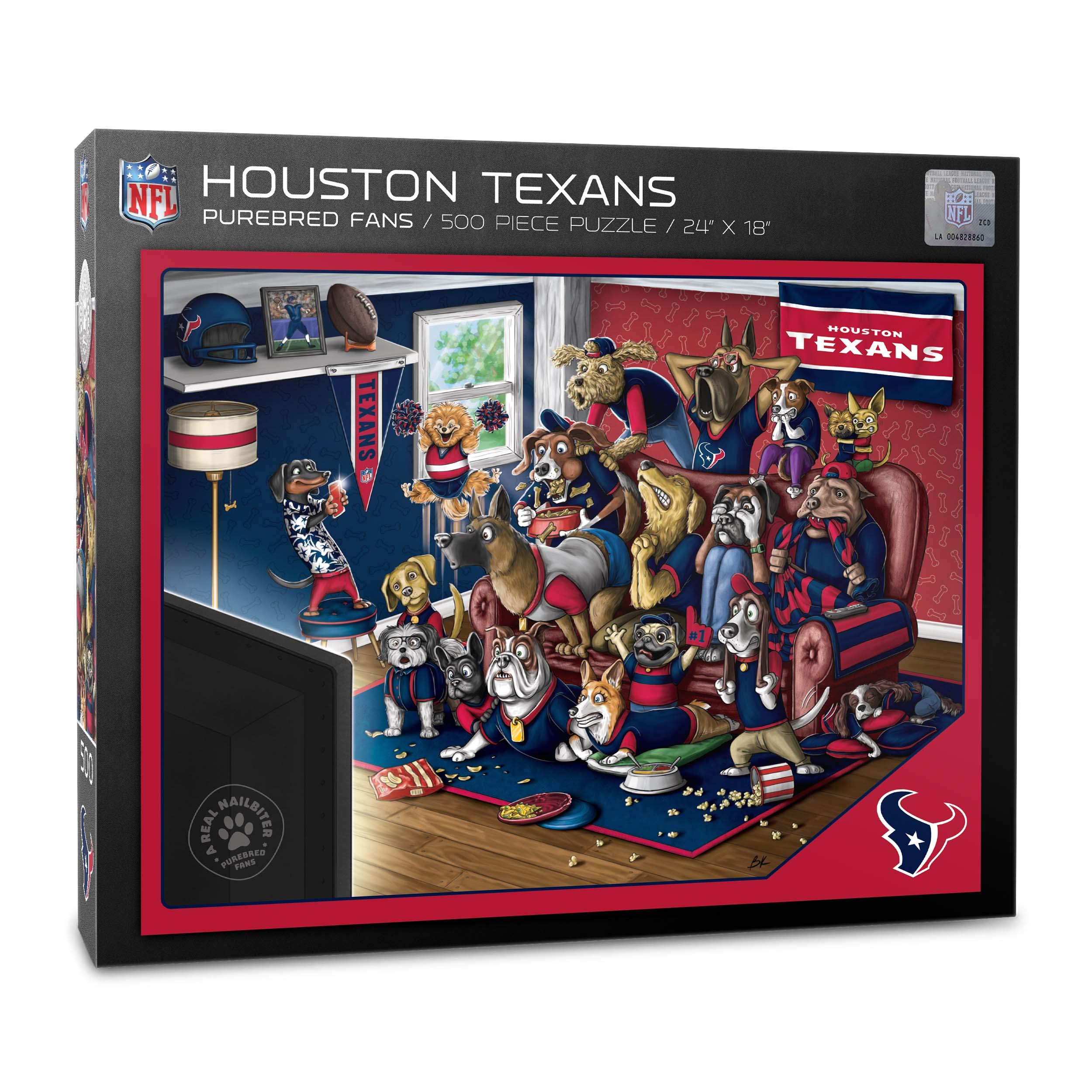 Foto 2 pulgar | Puzzle Youthefan Nfl Houston Texans Purebred Fans, 500 Unidades - Venta Internacional.