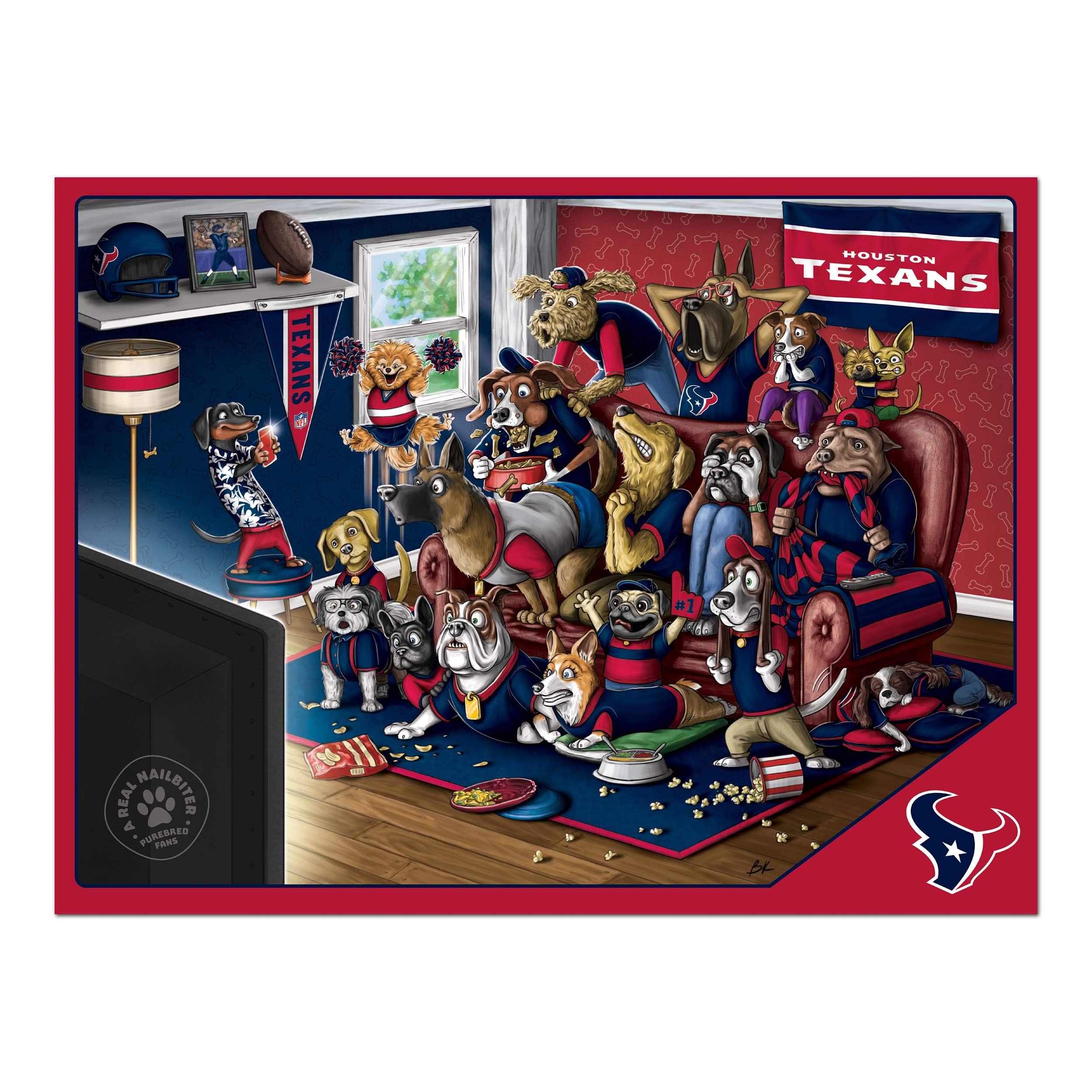 Foto 4 pulgar | Puzzle Youthefan Nfl Houston Texans Purebred Fans, 500 Unidades - Venta Internacional.