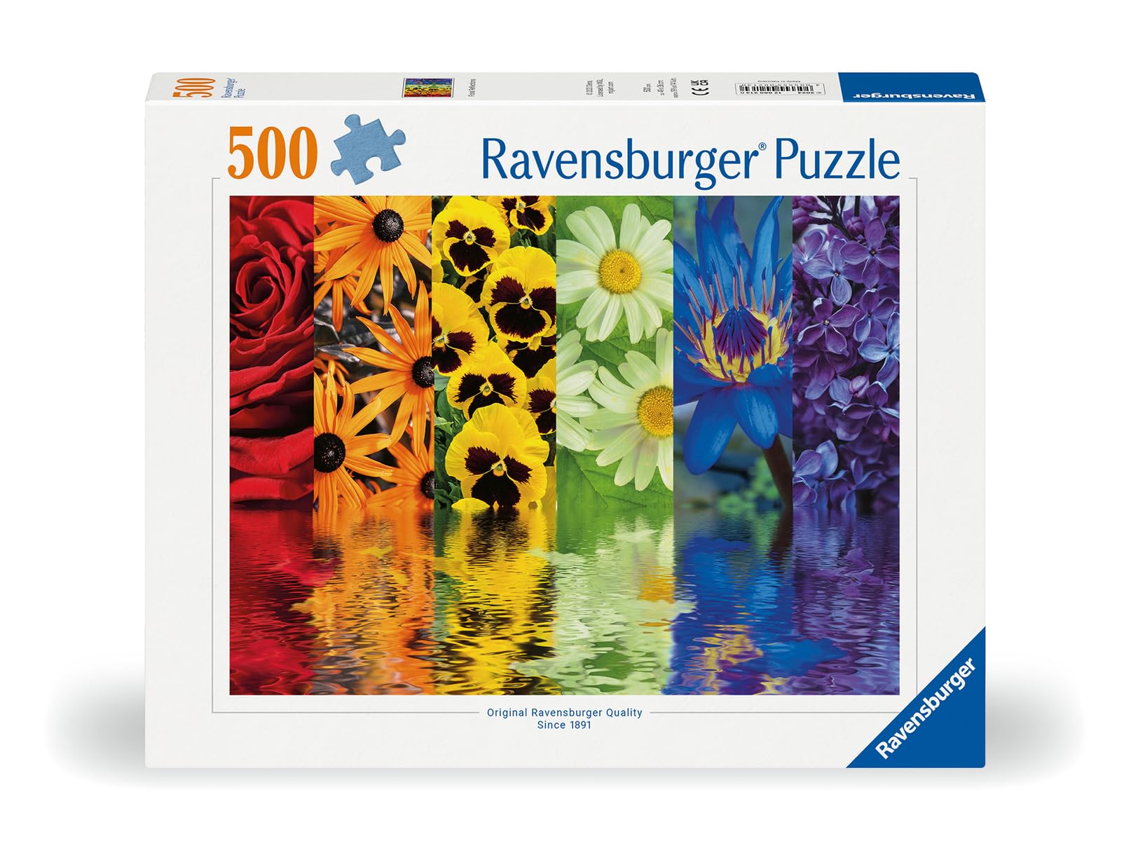 Foto 3 pulgar | Rompecabezas Ravensburger Floral Reflections, 500 Piezas - Venta Internacional.